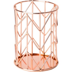 U Brands Vena Collection Wire Pencil Cup(Rose Gold)