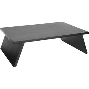 U Brands Zen Monitor Stand, Desktop Accessories, Black, 16.93” L x 11.02” H x 1.3 W
