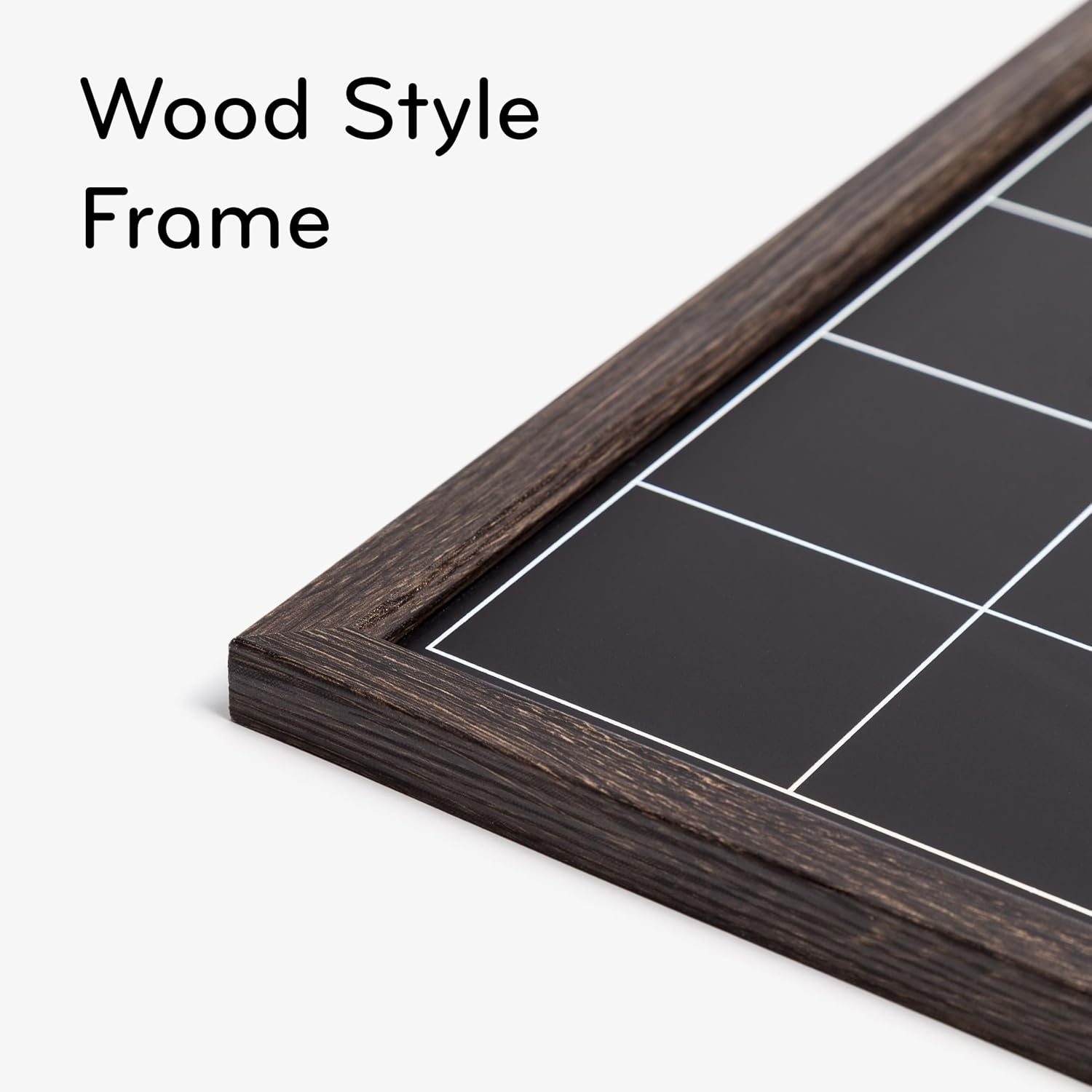 image:imageU Brands 16 x 20 Magnetic Monthly Calendar Chalkboard with Rustic Wood Frame Blackboard Surface Wall Mountable Monthly Planner Board Magnetic Calendar for Home Office Kitchen ClassroomRustic Wood Style Frame