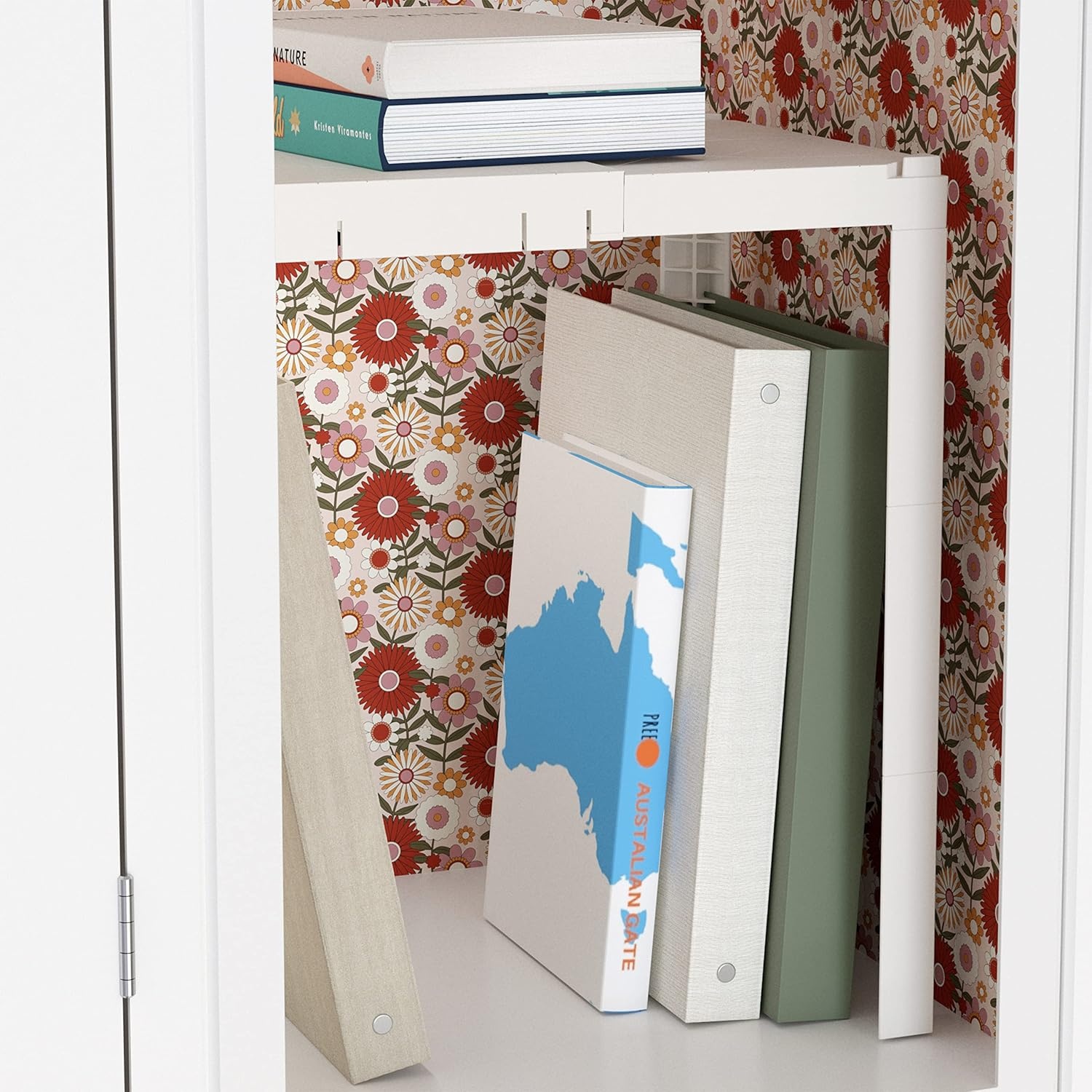image:imageU Brands 2Way Adjustable Locker Shelf Locker Accessories 8375 to 1375 W 3 Varying Heights3