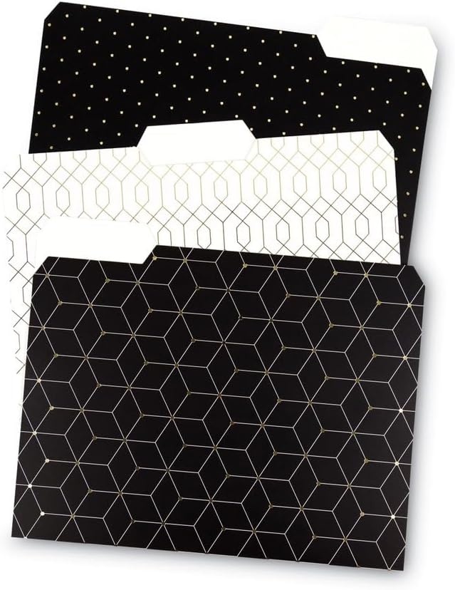 image:imageU Brands 3 Tab File Folders Modern Classic 24 CountModern Classic