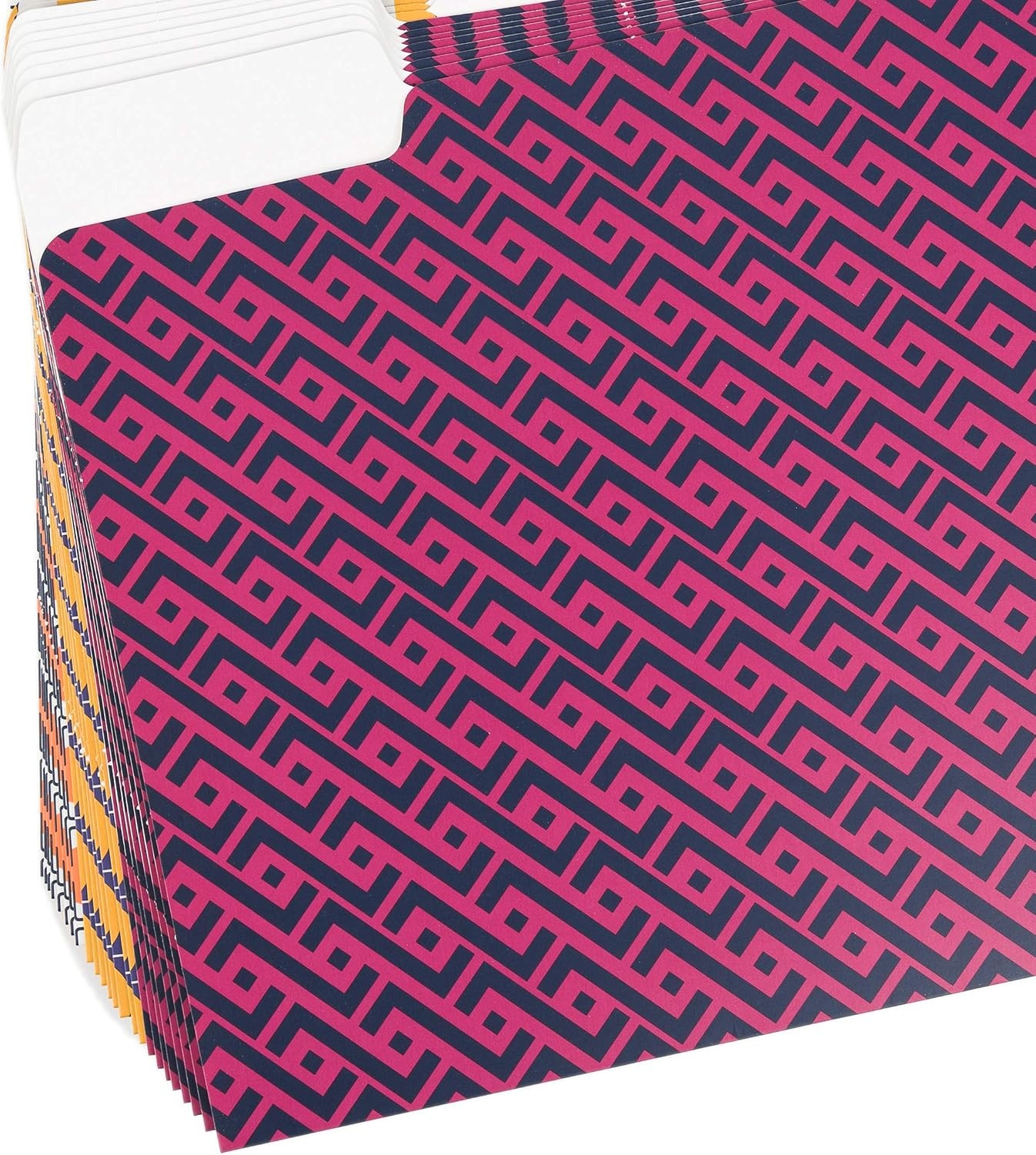 image:imageU Brands 3 Tab File Folders Modern Classic 24 CountVintage Geo