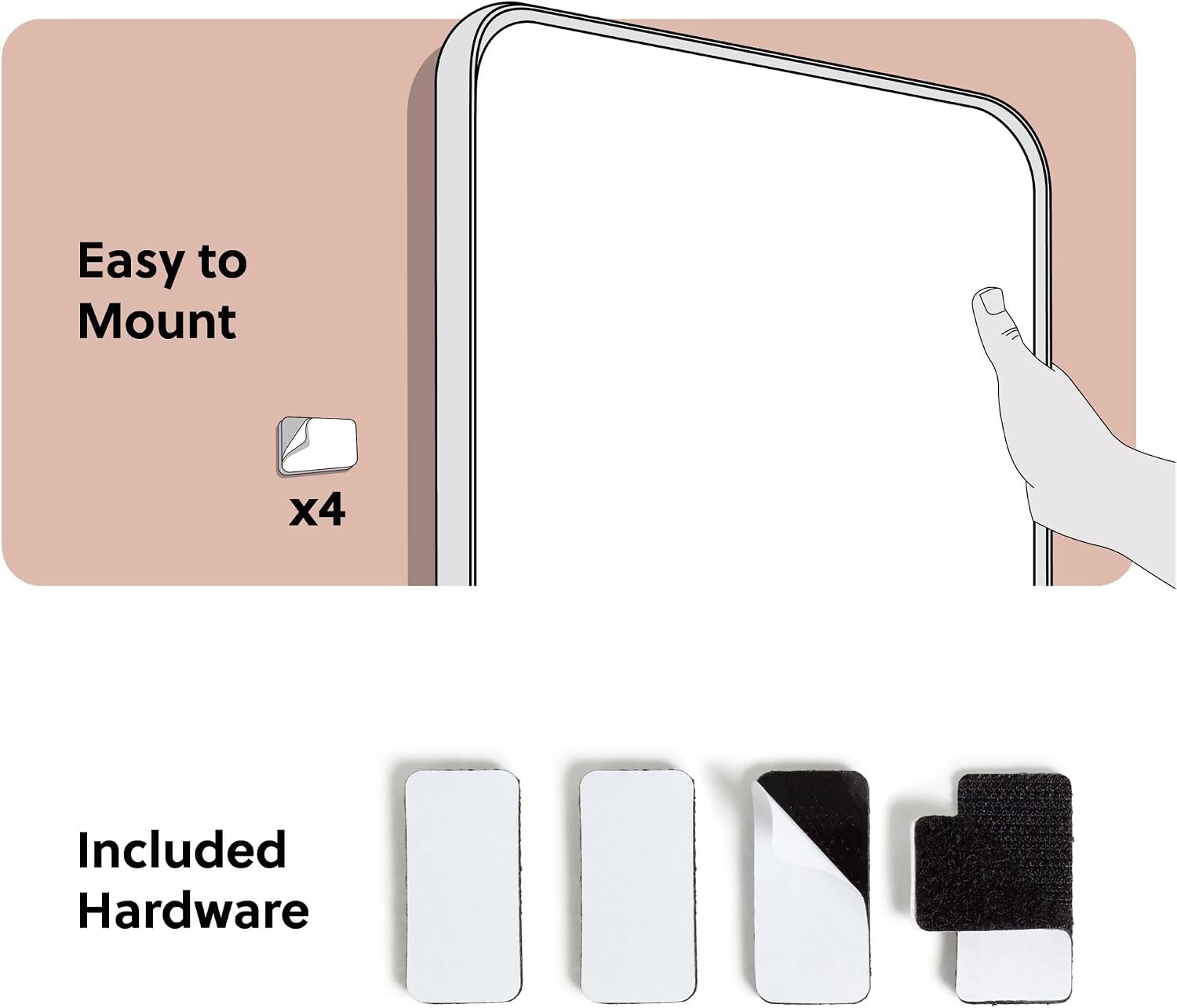 image:imageU Brands Contempo Magnetic Small Whiteboard 11 x 14 White Modern Frame Mini White Board for Students Fridge and Locker Dry Erase Board Includes Marker amp MagnetWood Grain
