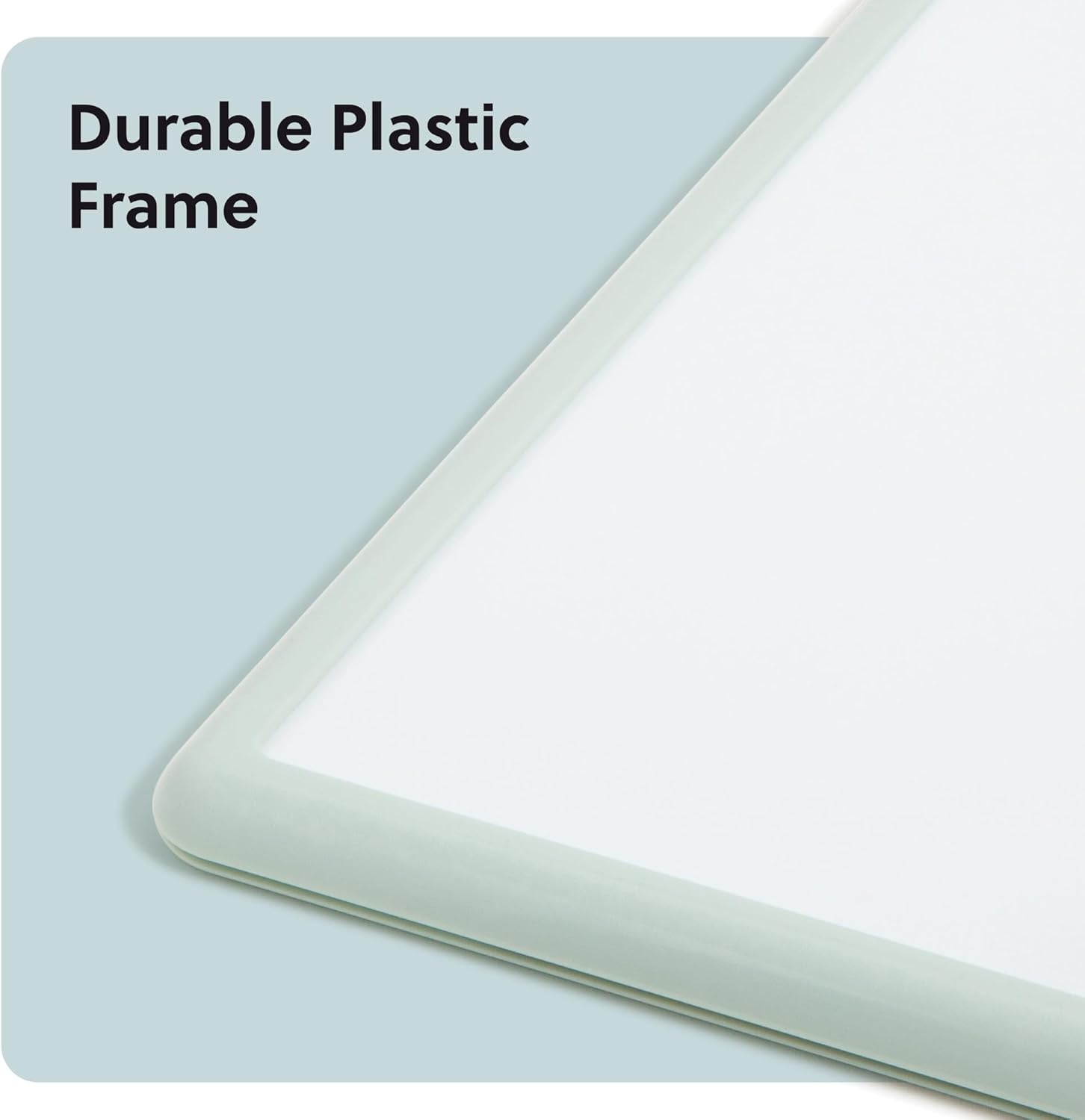 image:imageU Brands Contempo Magnetic Small Whiteboard 11 x 14 White Modern Frame Mini White Board for Students Fridge and Locker Dry Erase Board Includes Marker amp MagnetSage Green