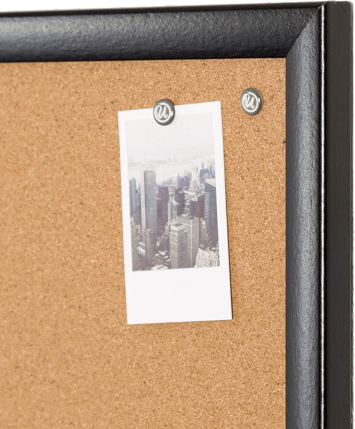 image:imageU Brands Cork Bulletin Board 24 x 36 Black Wood FrameBlack