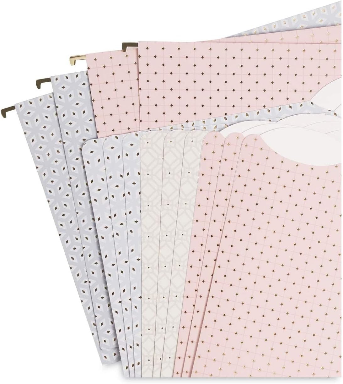 image:imageU Brands Delicate Details Fashion Filing Kit 145 Pieces Includes 4 Hanging Folders 9 File Folders 6 Binder Clips 120 Paper Clips 5 Sheets of File Lables and 1 Felt Tip Pen 4866U0106Fashion Filing Kit