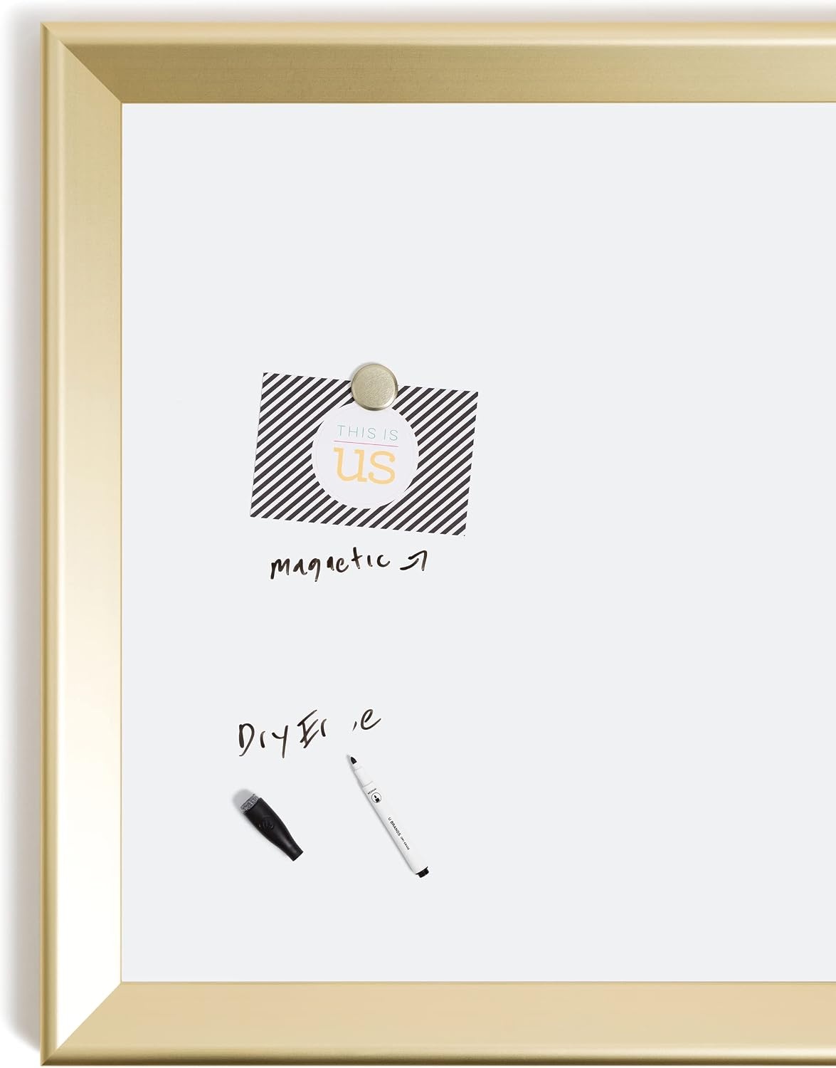 image:imageU Brands Dry Erase Board White Board 36 x 48 Inches Bold Angle Gold Frame35 x 47