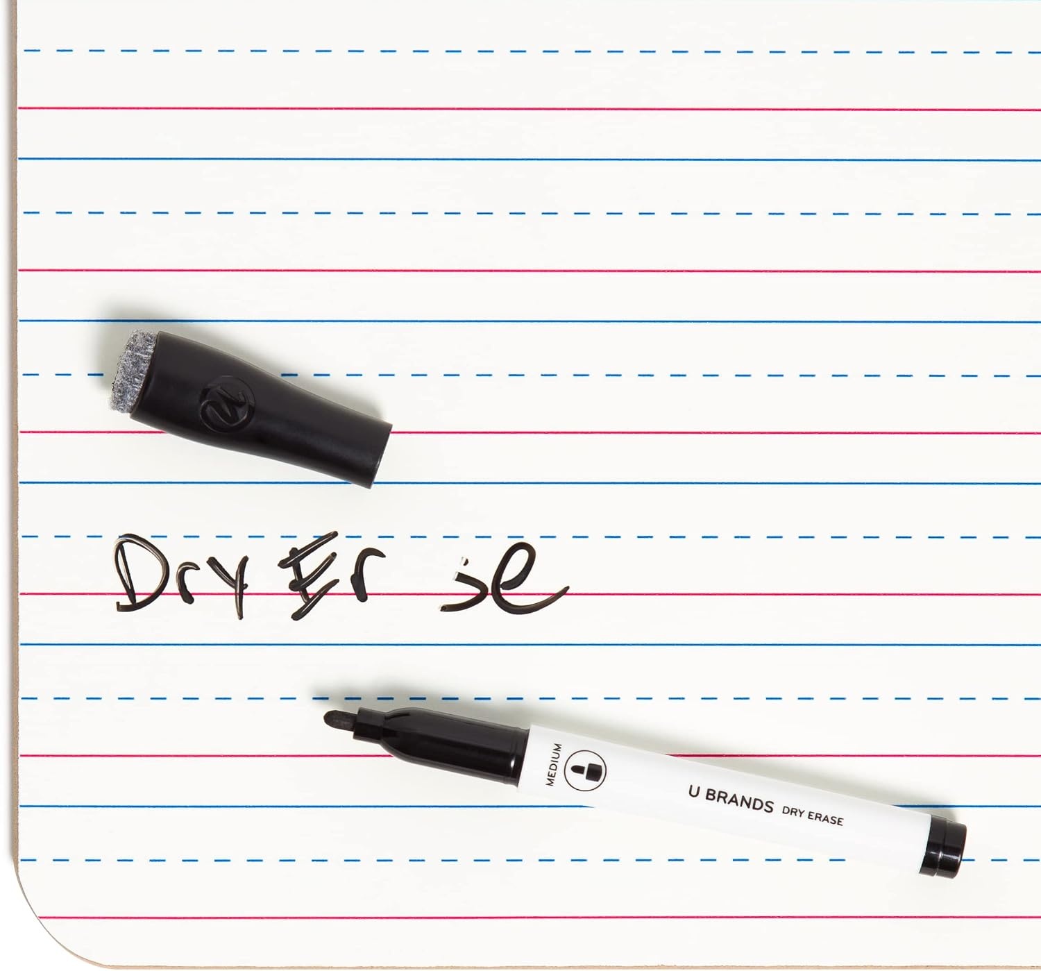 image:imageU Brands Dry Erase Lap Board Set 12 x 9 Small Whiteboard Includes 6 Markers and 6 Erasers 6 Count10 Count