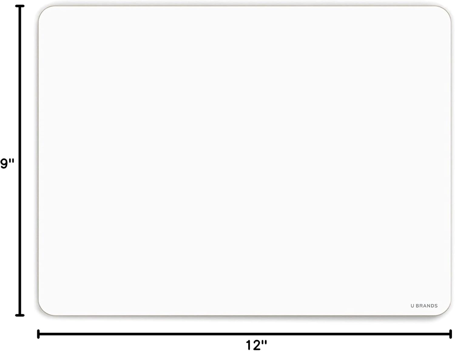 image:imageU Brands Dry Erase Lap Board Set 12 x 9 Small Whiteboard Includes 6 Markers and 6 Erasers 6 Count10 Count