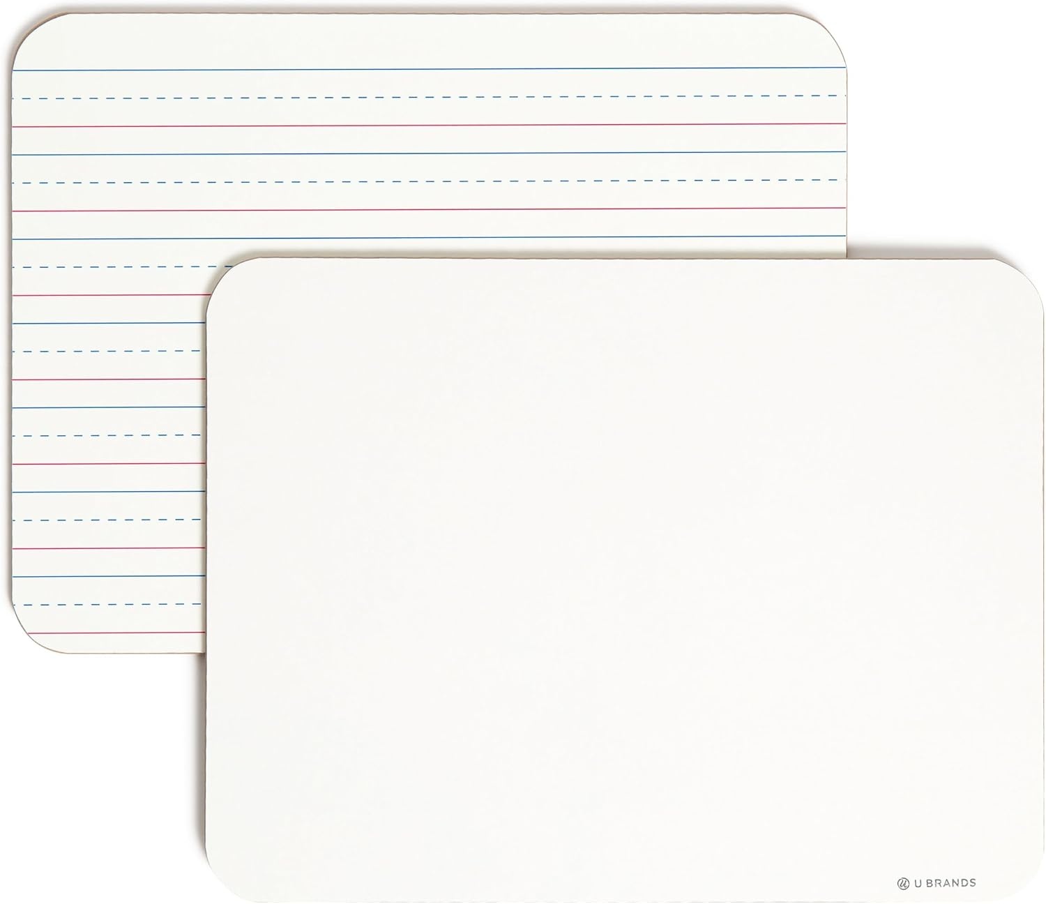 image:imageU Brands Dry Erase Lap Board Set 12 x 9 Small Whiteboard Includes 6 Markers and 6 Erasers 6 Count24 Count