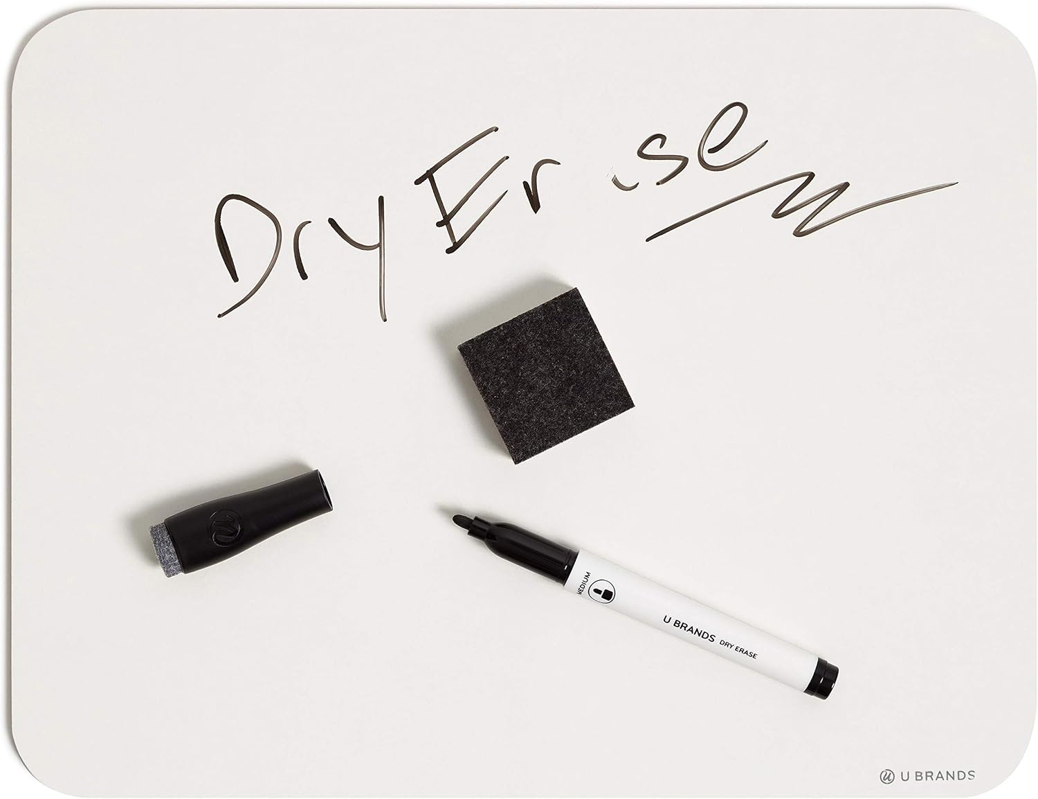 image:imageU Brands Dry Erase Lap Board Set 12 x 9 Small Whiteboard Includes 6 Markers and 6 Erasers 6 Count6 Count with Markers and Erasers