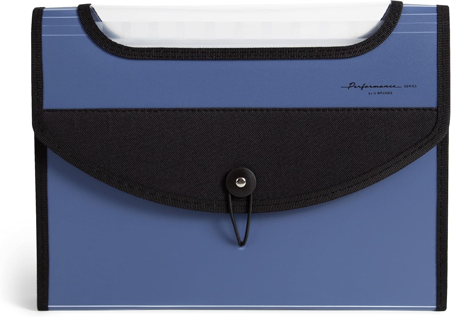 image:imageU Brands Expandable Blue 13Pocket Performance Poly File Folder Office Supplies with Clear View TopBlue