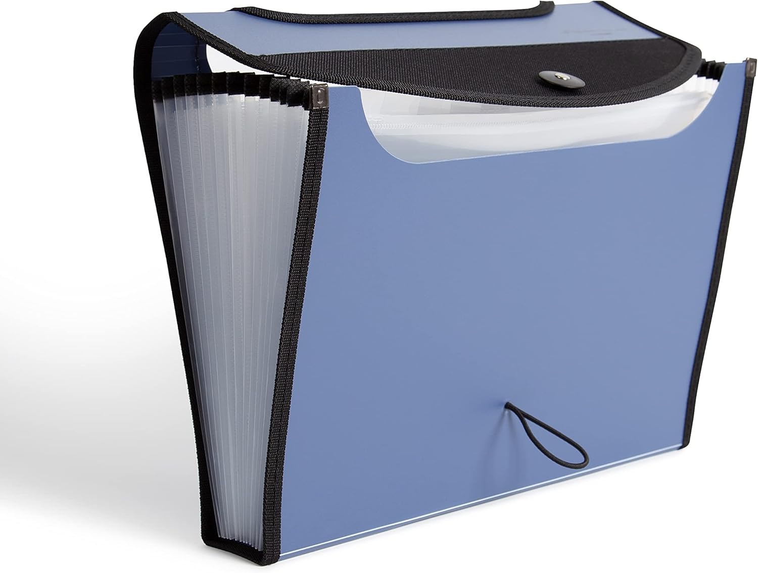 image:imageU Brands Expandable Blue 13Pocket Performance Poly File Folder Office Supplies with Clear View TopBlue
