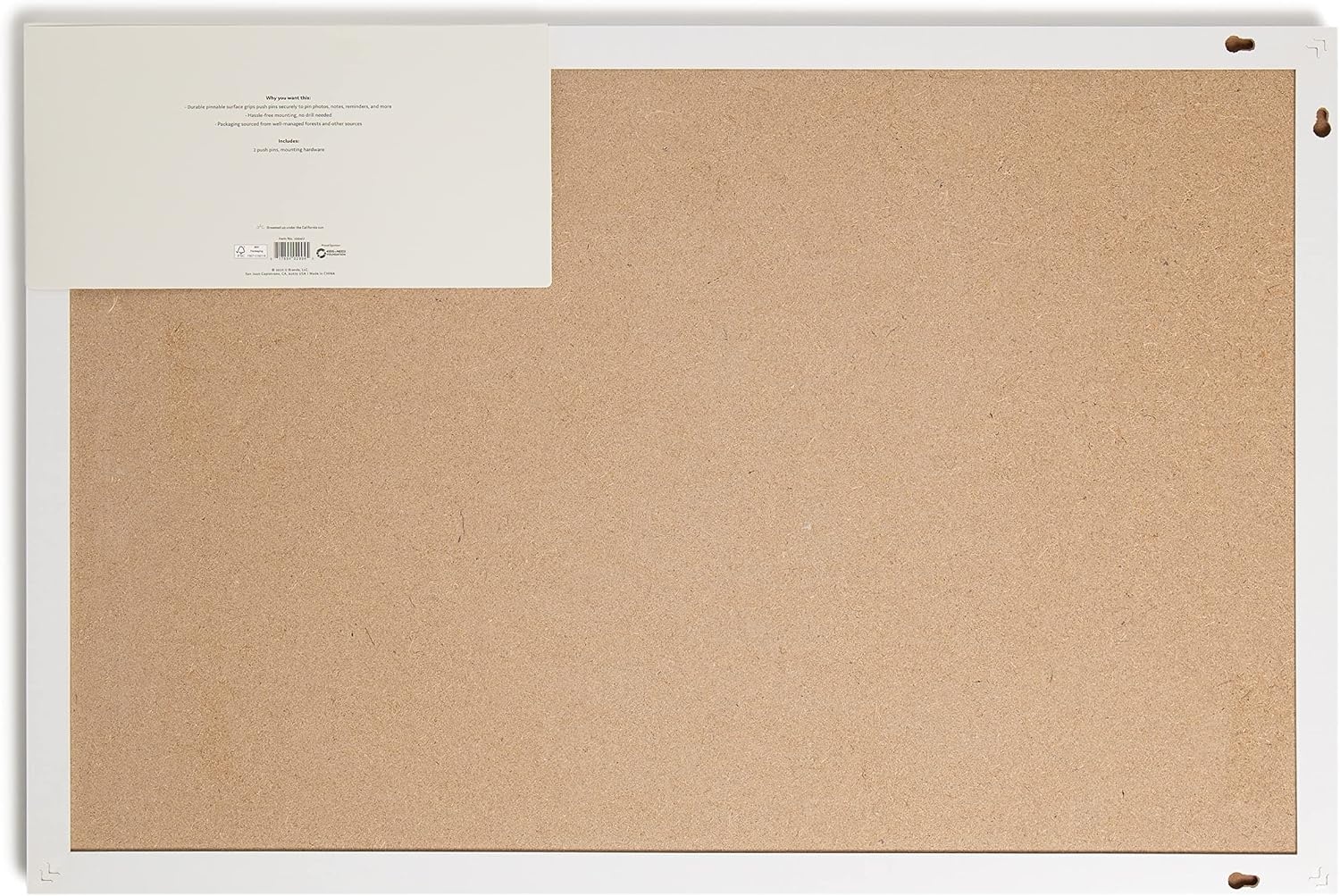 image:imageU Brands Farmhouse Board Linen Pin Board 30 x 2020 inches x 30 inches