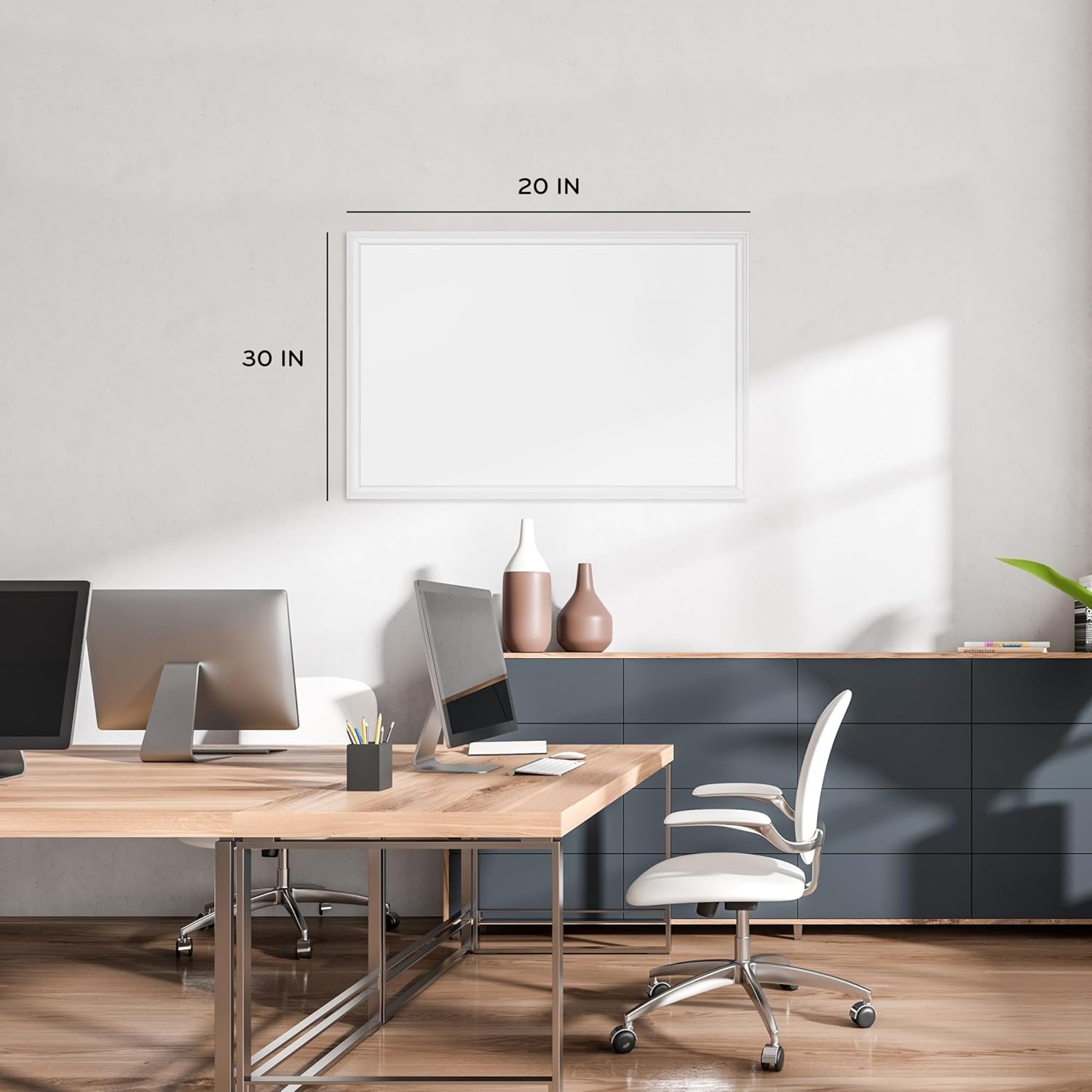 image:imageU Brands Farmhouse Board Linen Pin Board 30 x 2030W x 20H