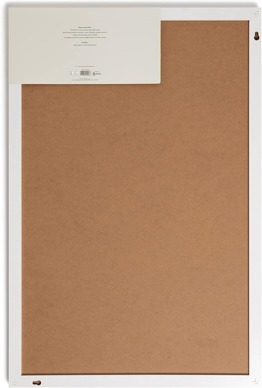 image:imageU Brands Farmhouse Board Linen Pin Board 30 x 2030W x 20H