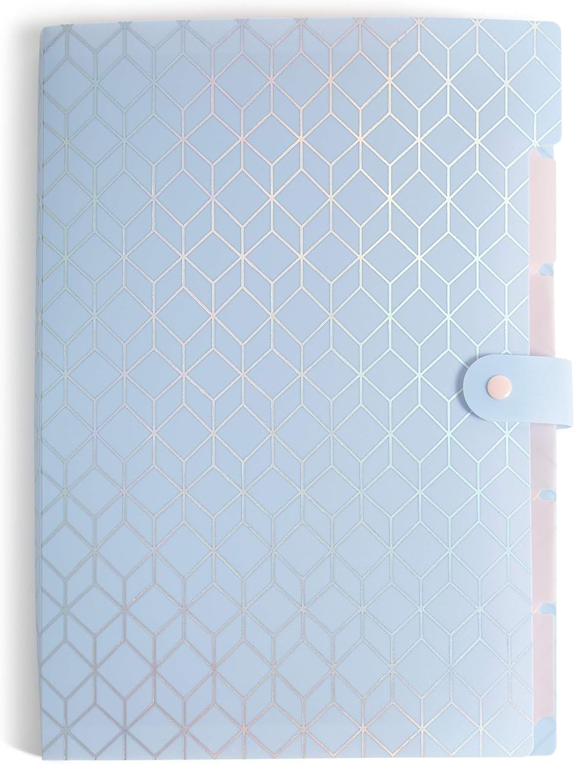 image:imageU Brands Fashion Expanding File Folder Poly 5Pocket Folder Pastel Ombre 3 Pack 3451U0112Elevated Patterns