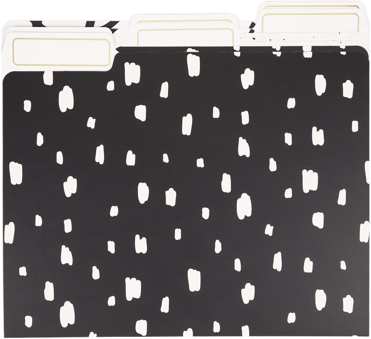 image:imageU Brands Fashion File Folders 13Cut Tabs in Assorted Positions Letter Size Office Supplies 6 Count FashionableArtistic Elements