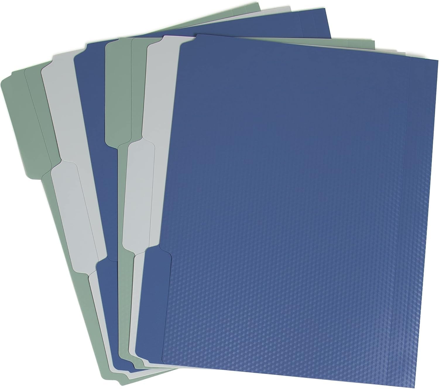 image:imageU Brands Fashion File Folders 13Cut Tabs in Assorted Positions Letter Size Office Supplies 6 Count FashionablePoly