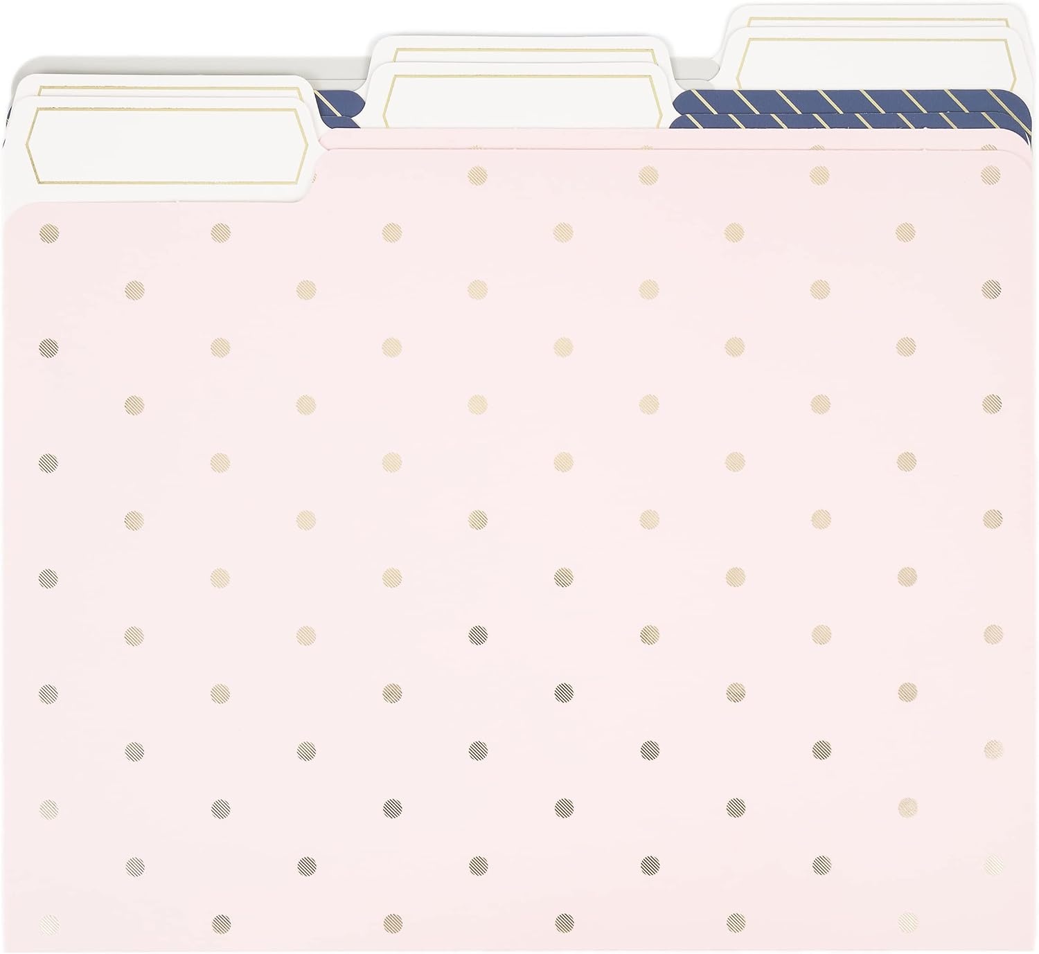 image:imageU Brands Fashion File Folders 13Cut Tabs in Assorted Positions Letter Size Office Supplies 6 Count PolyFashionable