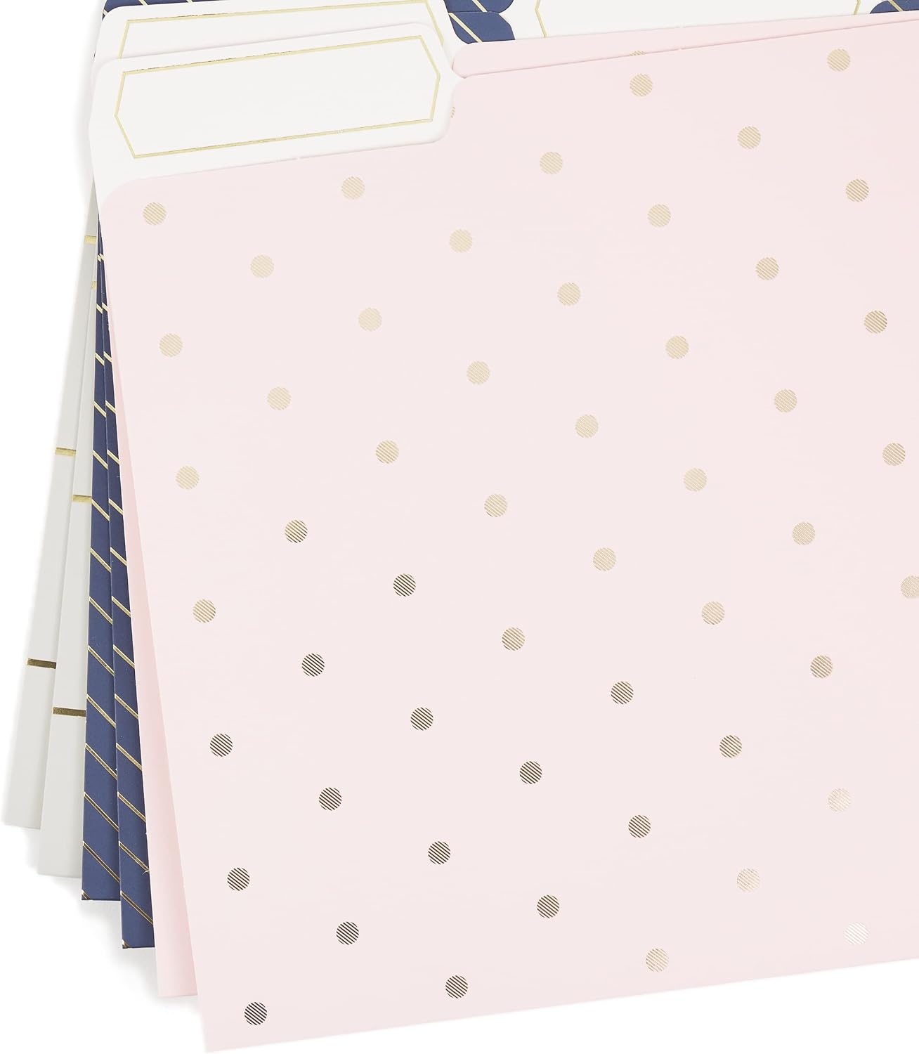 image:imageU Brands Fashion File Folders 13Cut Tabs in Assorted Positions Letter Size Office Supplies 6 Count PolyFashionable