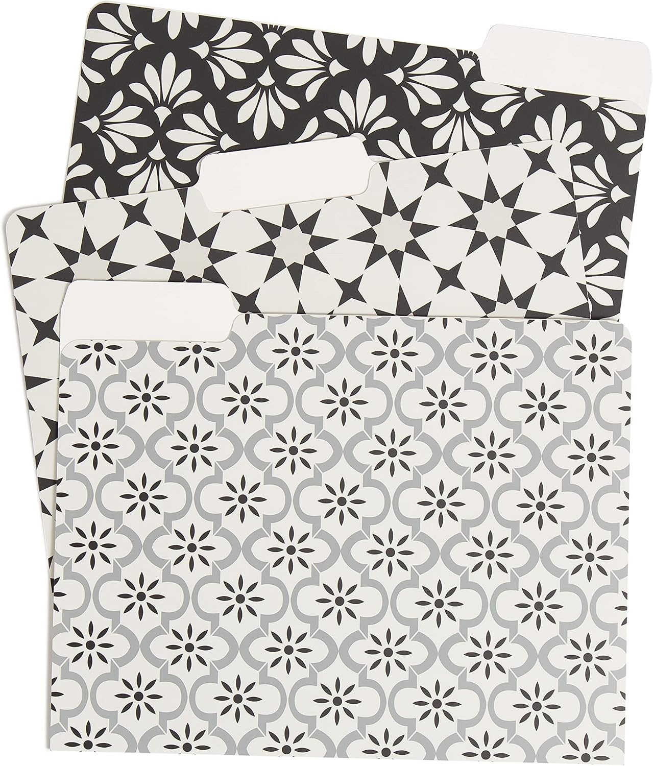 image:imageU Brands Fashion File Folders 9 Count 13Cut Tabs in Assorted Positions Letter Size Office Supplies MoroccanMoroccan