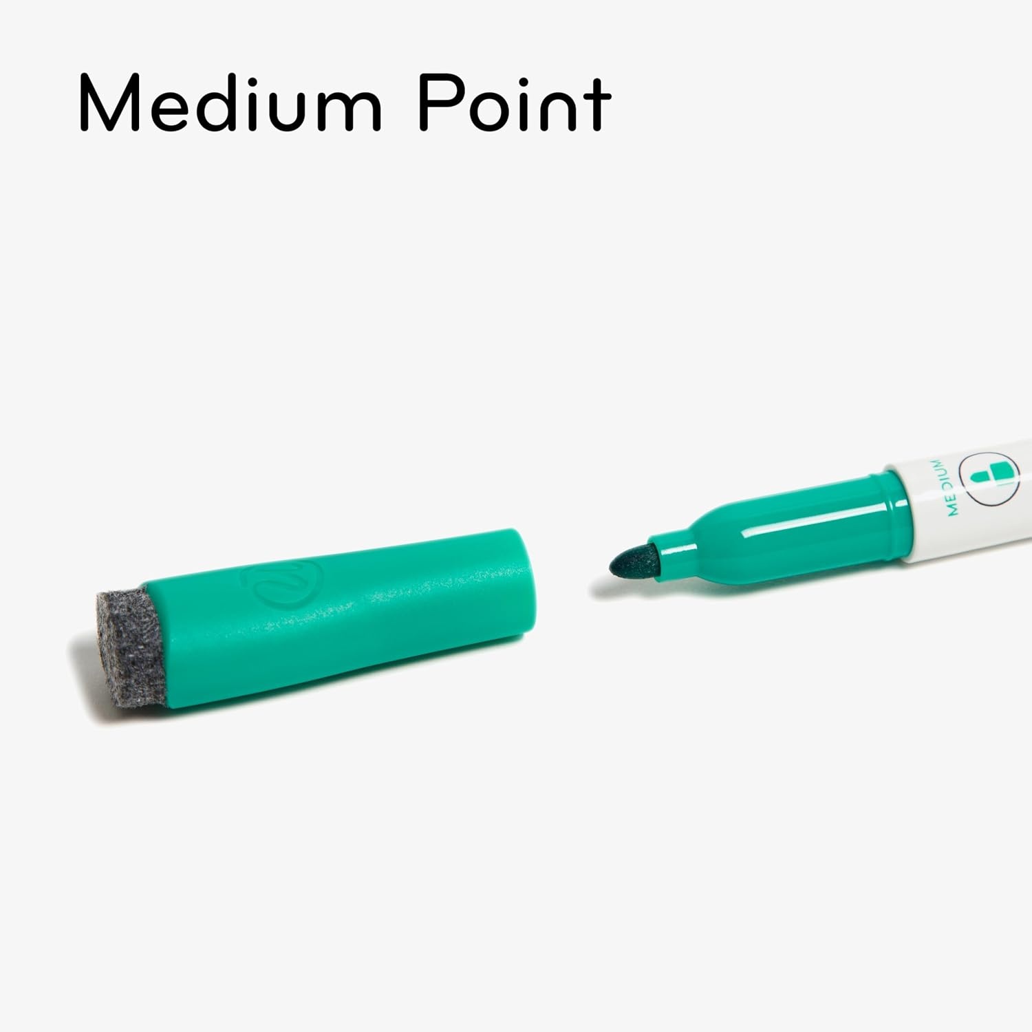 image:imageU Brands Fine Tip Dry Erase Markers with Eraser Whiteboard Markers Low Odor Green Set of 12