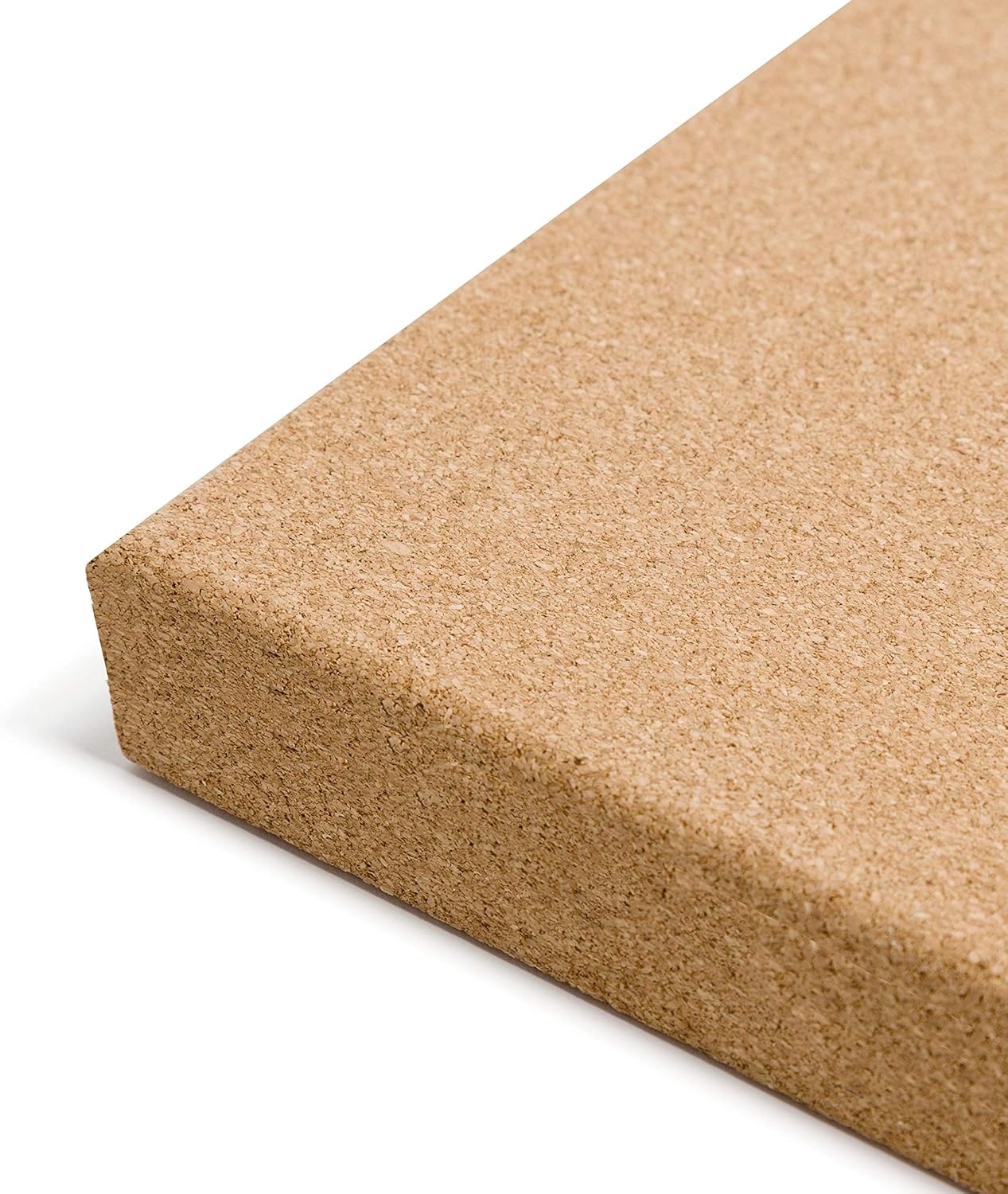 image:imageU Brands Frameless Square Cork Bulletin Board Office Supplies 14 x 14 Natural with Push Pins 1 Count