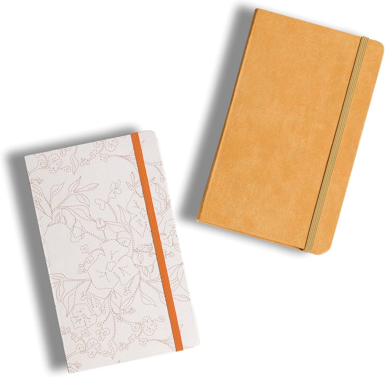 image:imageU Brands Fresh Foliage Textured and Mustard Nubuck Journal 825 by 5 Inches Office Supplies 2 Count