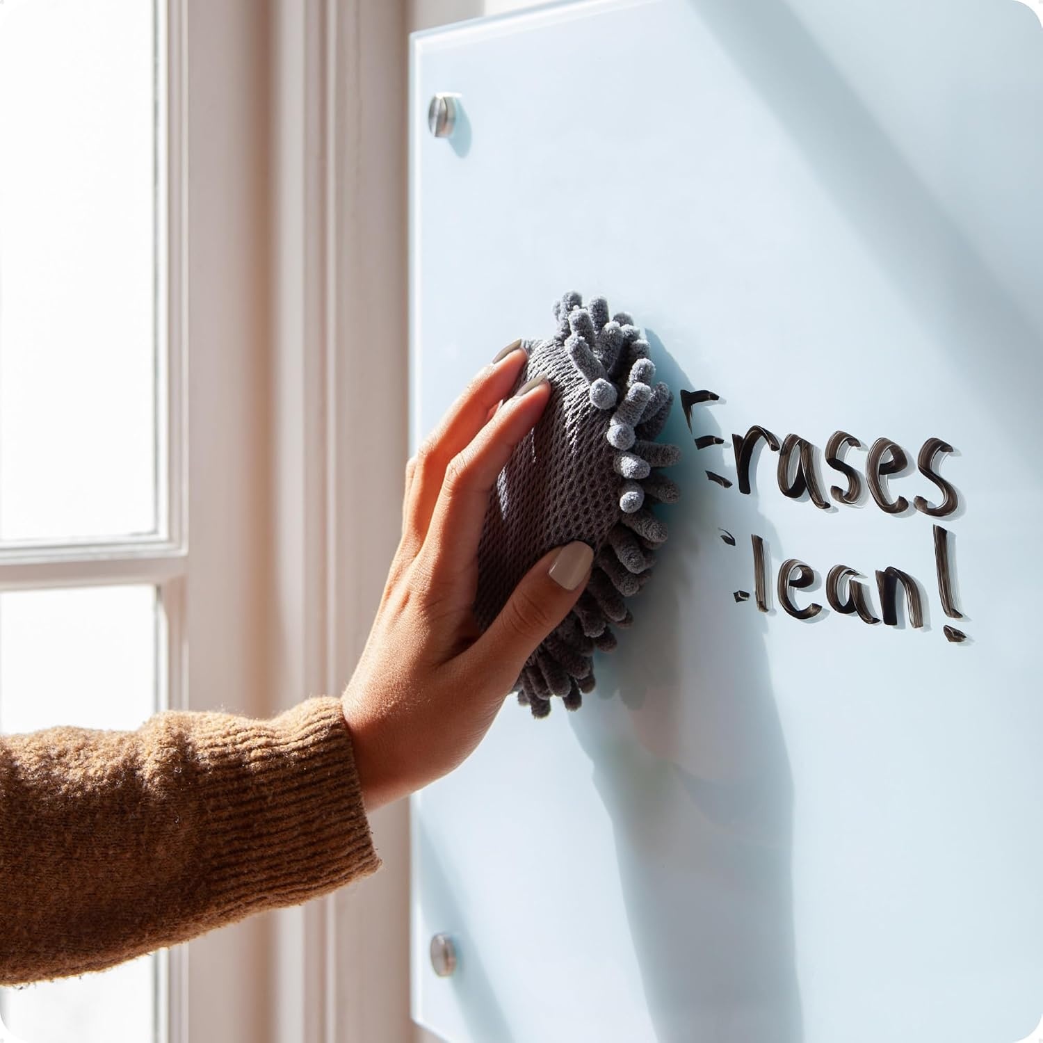 image:imageU Brands Glass Dry Erase Calendar for Wall 36 x 24 Frameless Whiteboard Calendar Board for Wall 3x2 Includes Marker and Tray48W x 36H