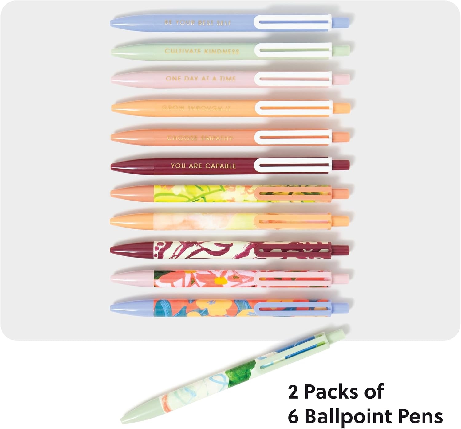 image:imageU Brands Laguna Ballpoint Pens 6 Count Foil Dots Bold 10mm Point Black InkArtist Touch