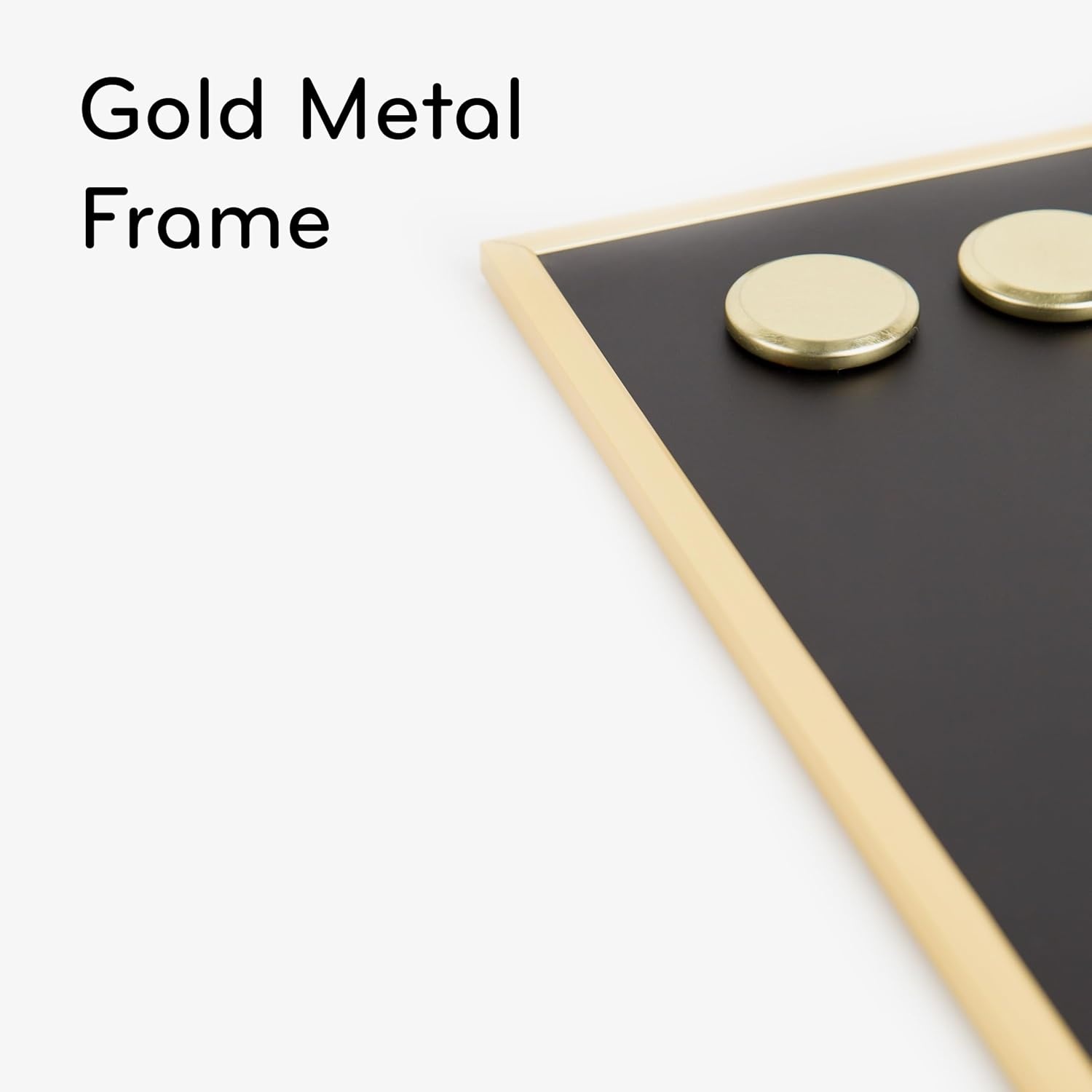 image:imageU Brands Magnetic Chalkboard 11 x 14 Gold Metal Frame Premium Matte Surface Includes Chalk Pencils and Magnets11W x 14H