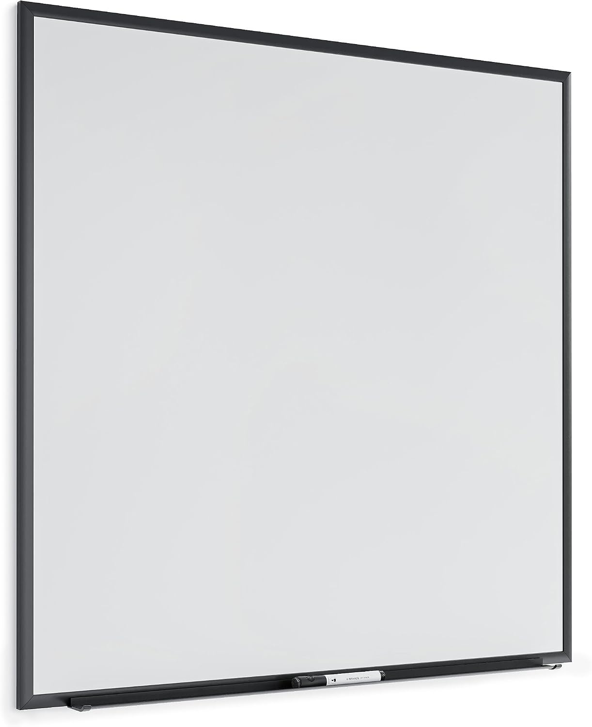 image:imageU Brands Magnetic Dry Erase Board White Board 36 x 36 Inches Black Aluminum Frame 2896U0001