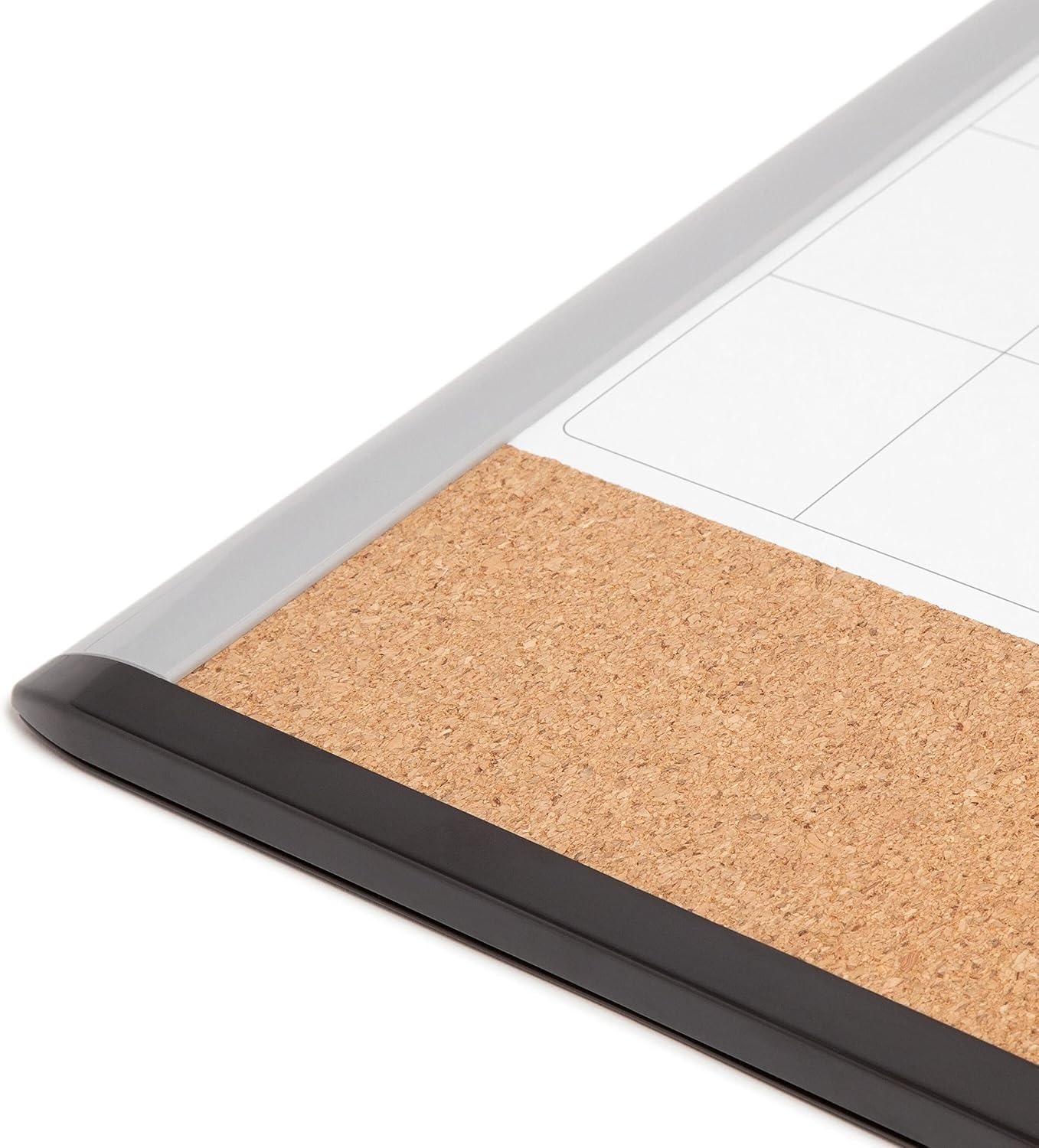 image:imageU Brands Magnetic Dry Erase Calendar White Board 16 x 20 White PinIt Frame Includes Marker and MagnetBlackGray