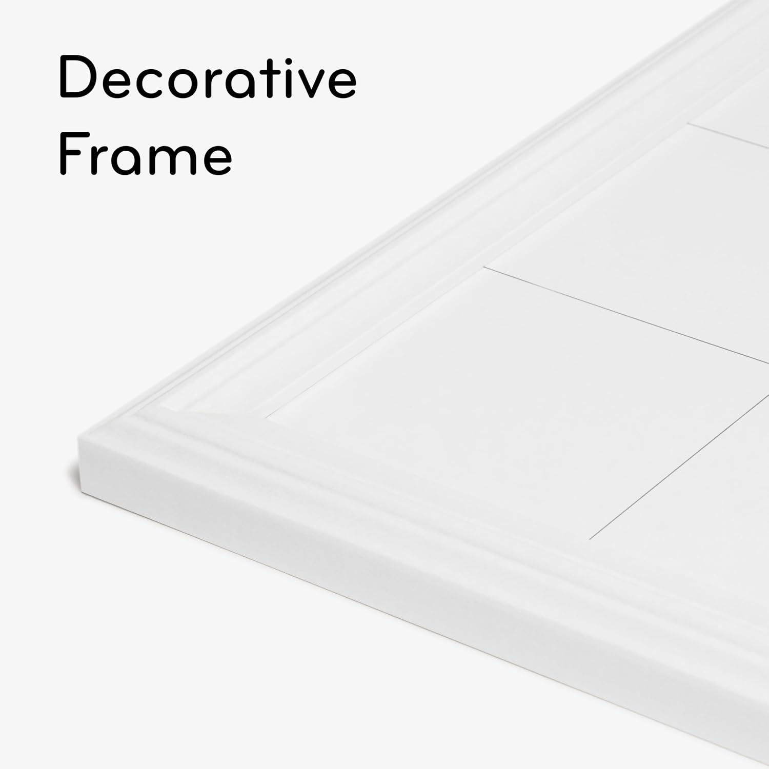image:imageU Brands Magnetic Dry Erase Calendar White Board 30 x 20 White Wood Style Frame Includes Magnets30W x 20H