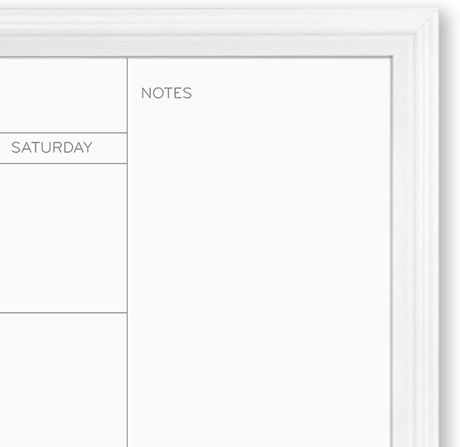 image:imageU Brands Magnetic Dry Erase Calendar White Board 30 x 20 White Wood Style Frame Includes Magnets40W x 30H