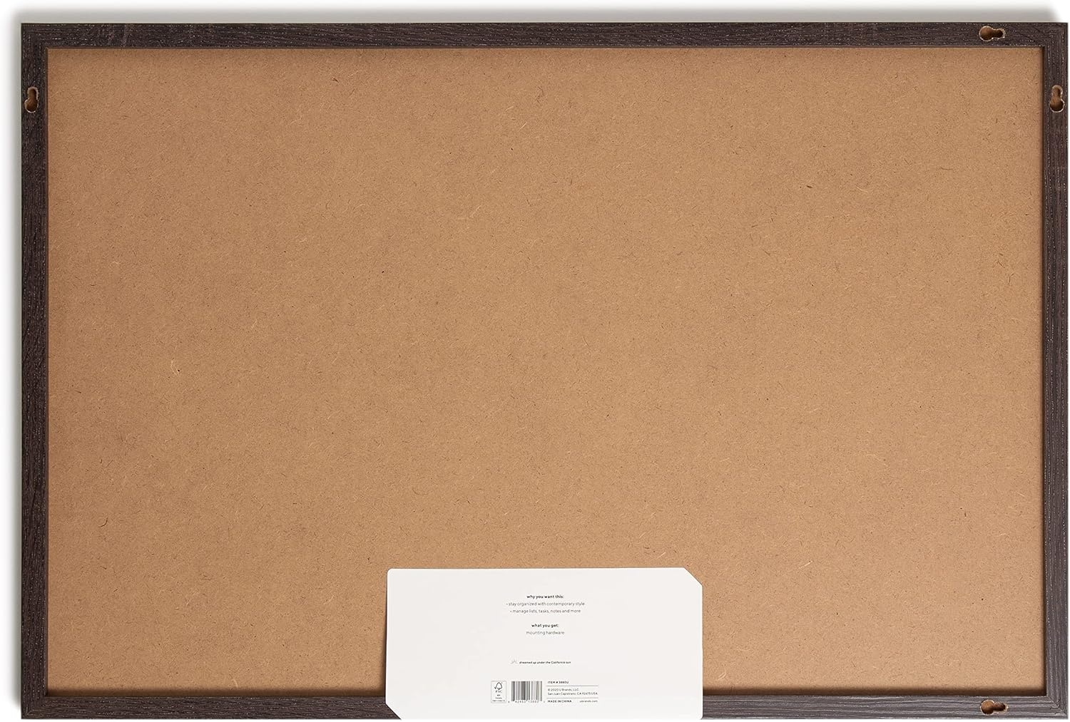 image:imageU Brands Magnetic Whiteboard 24 x 36 Black Wood Frame Dry Erase Board Wall Mounted White Board for Office Classroom Home Planning amp Organization30W x 20H