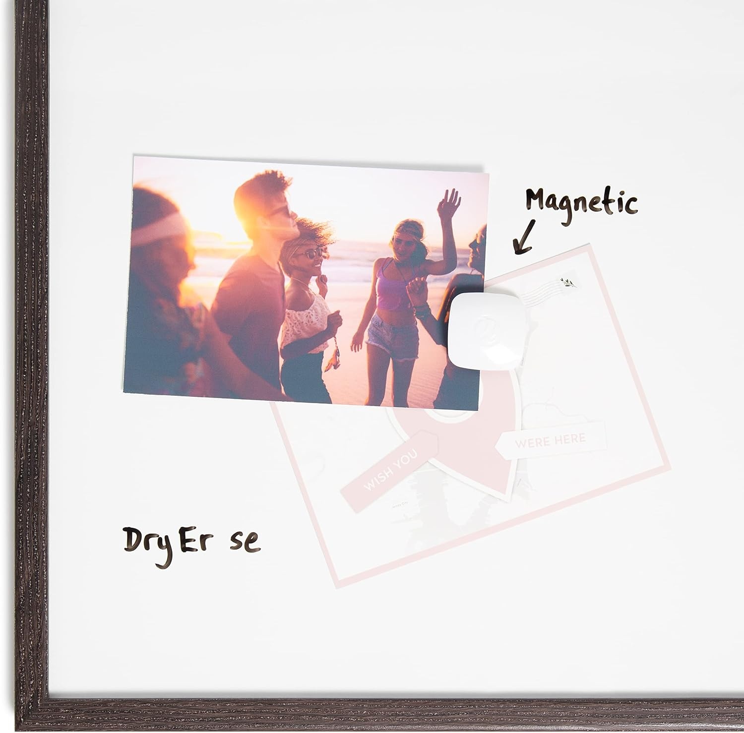 image:imageU Brands Magnetic Whiteboard 24 x 36 Black Wood Frame Dry Erase Board Wall Mounted White Board for Office Classroom Home Planning amp Organization30W x 20H