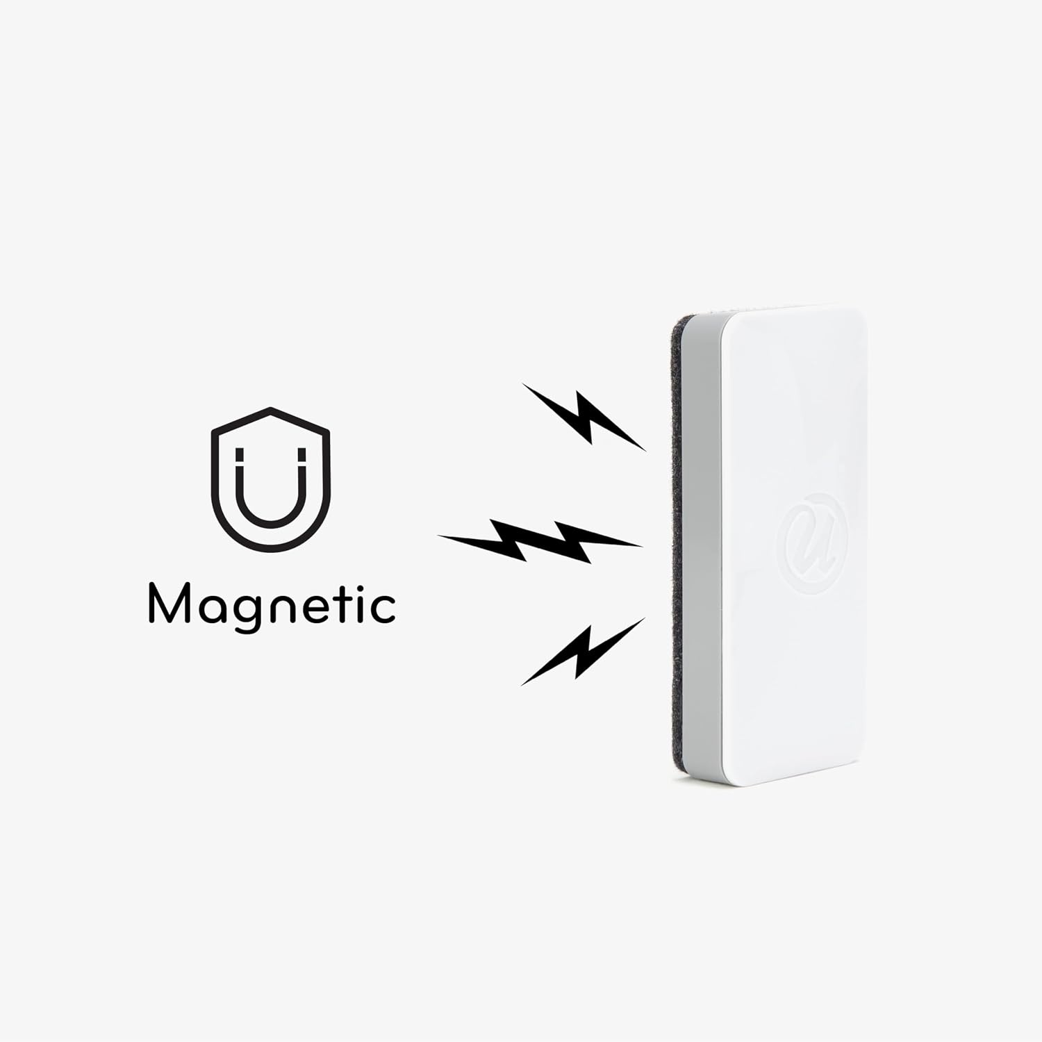 image:imageU Brands Magnetic Whiteboard Eraser 45 x 225 x 1 Dry Erase Felt Eraser White and Green Lightweight Modern Design2 x 5 x 1