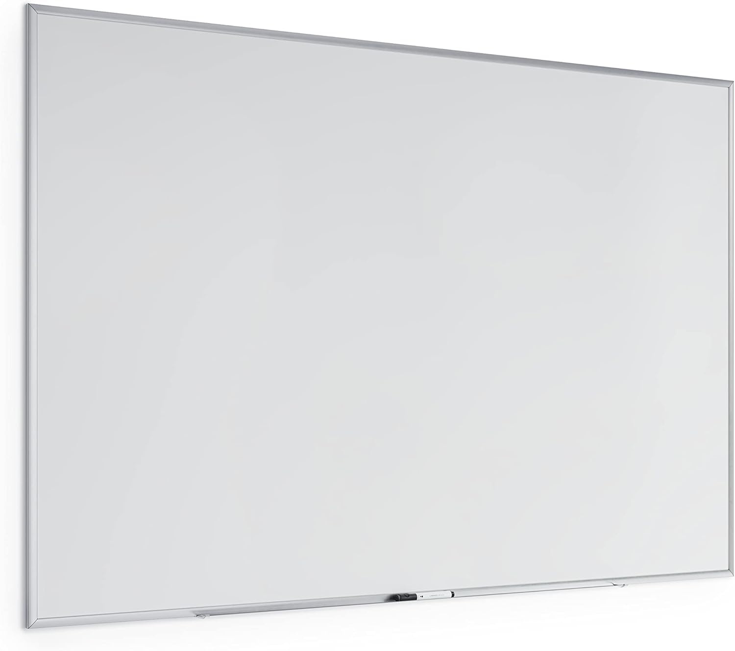 image:imageU Brands Magnetic Whiteboard with Silver Aluminum Frame 96 x 48 Inches Dry Erase Board White Board for Office Supplies and Classroom Use72W x 48H