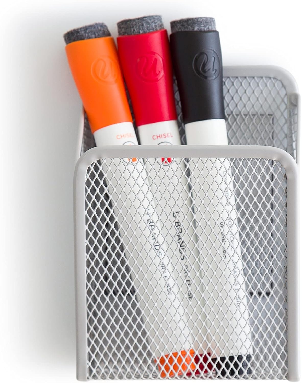 image:imageU Brands Metal 3Piece Locker Organization Kit Includes Folding Locker Shelf Magnetic Cup and Bin Back to School BlushGrey