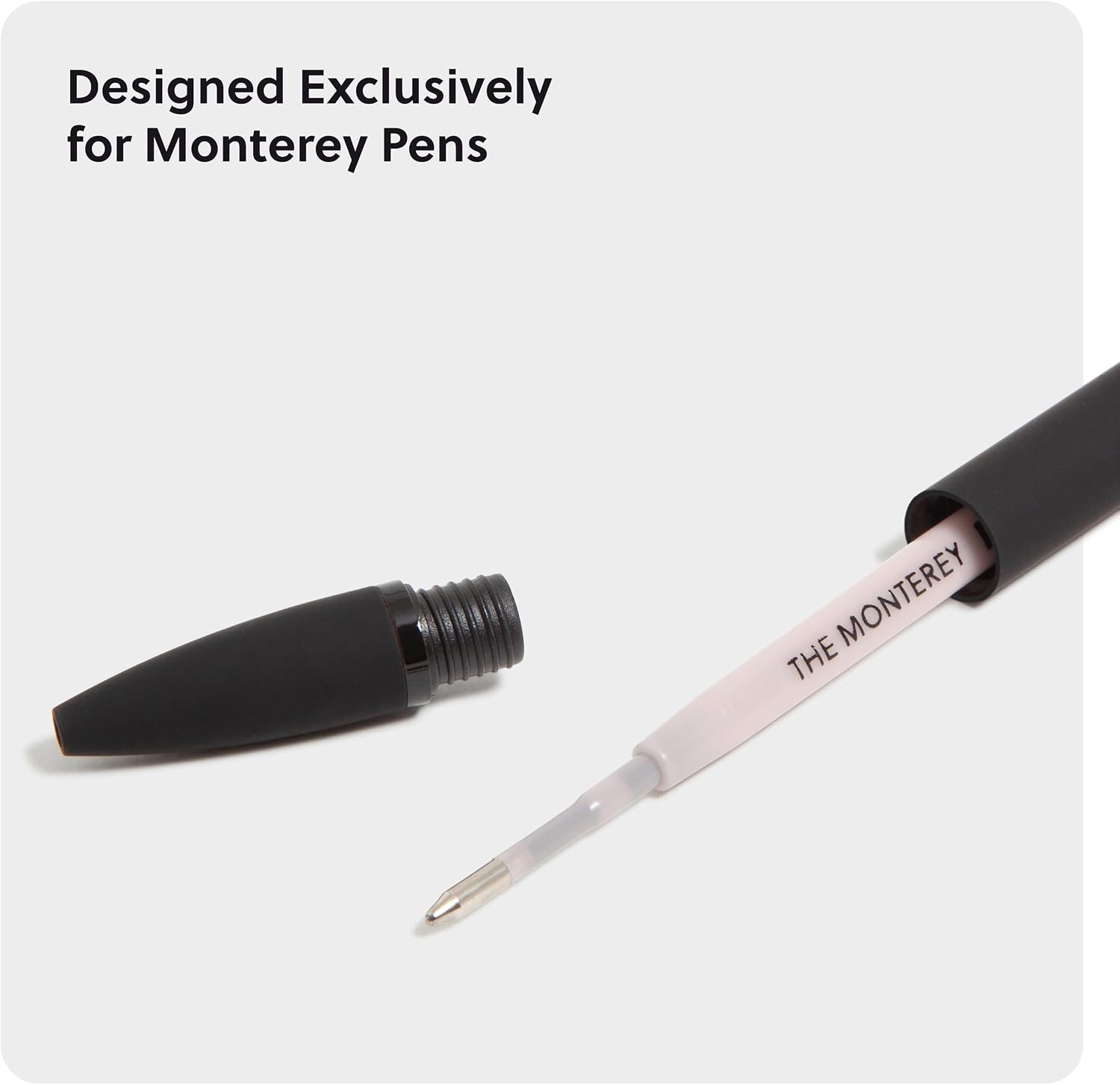 image:imageU Brands Monterey Ballpoint Ink Refill Set of 10 Bold 10 mm Point Black Ink