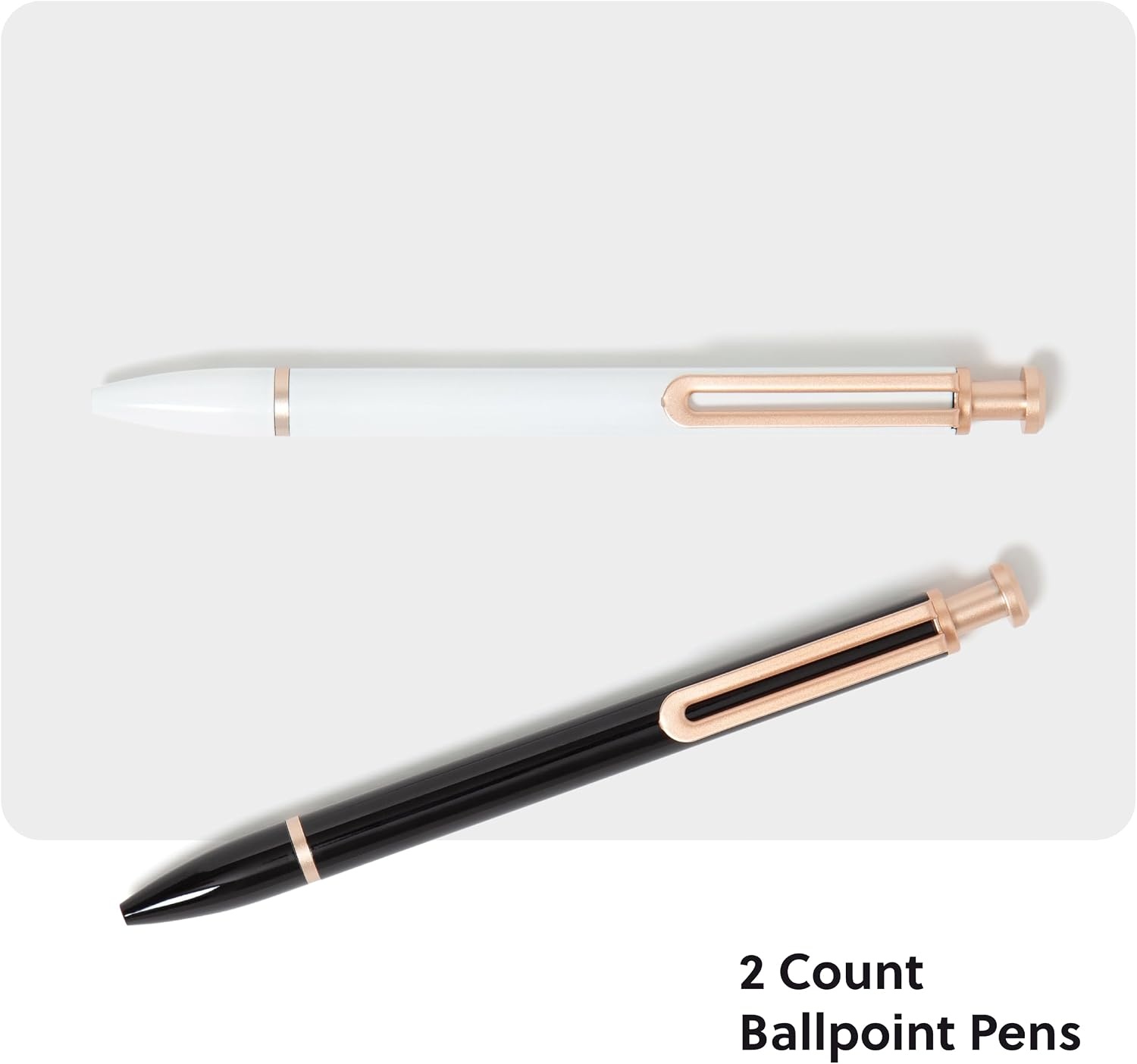 image:imageU Brands Monterey Ballpoint Pens Set of 2 Stripes And Dots With Gold Details Bold 10 mm Point Black Ink2 Count Pack of 1