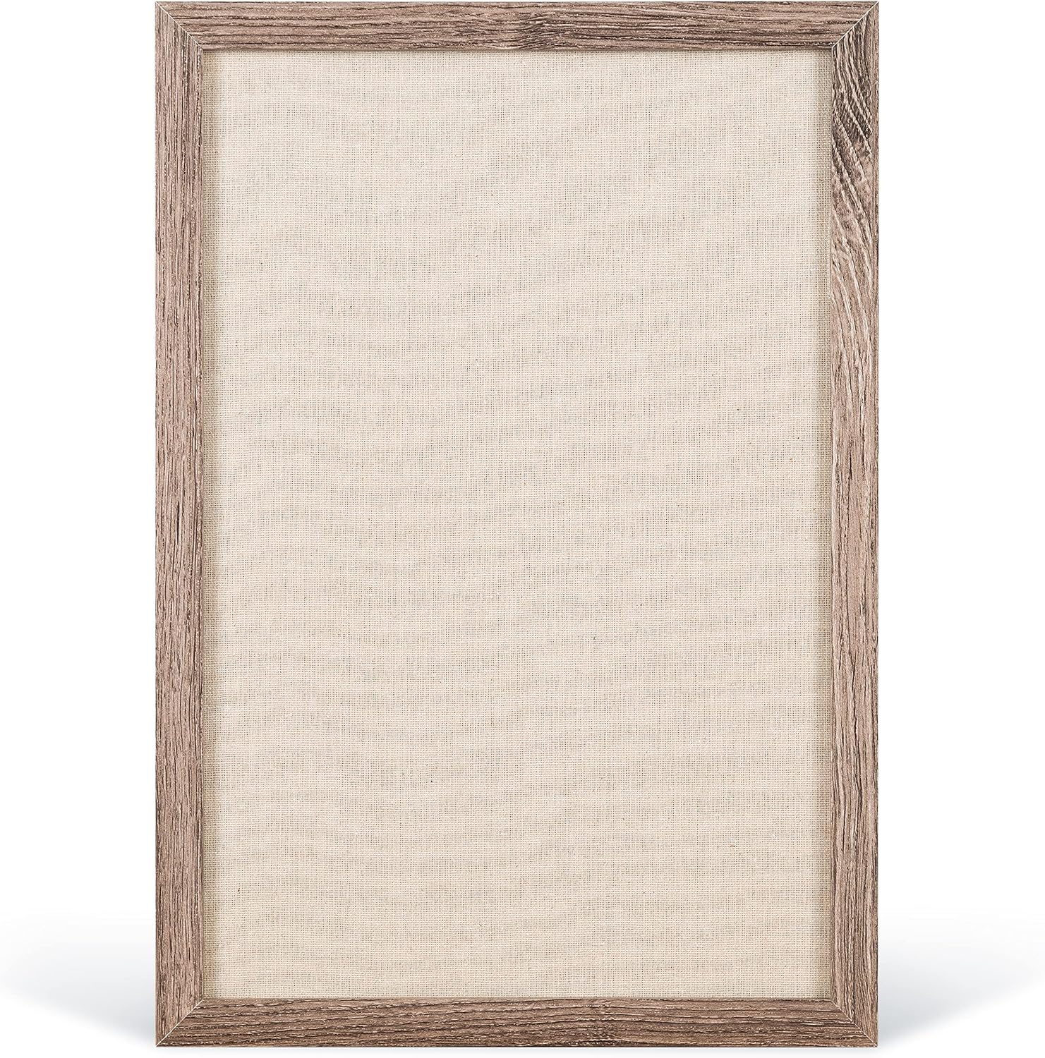 image:imageU Brands Organization Center Kit Rustic Wood Frame Includes Magnetic Dry Erase Calendar Magnetic Whiteboard Linen Bulletin Board Along with 6 Pins 4 Markers and 4 Magnets 4835U0001