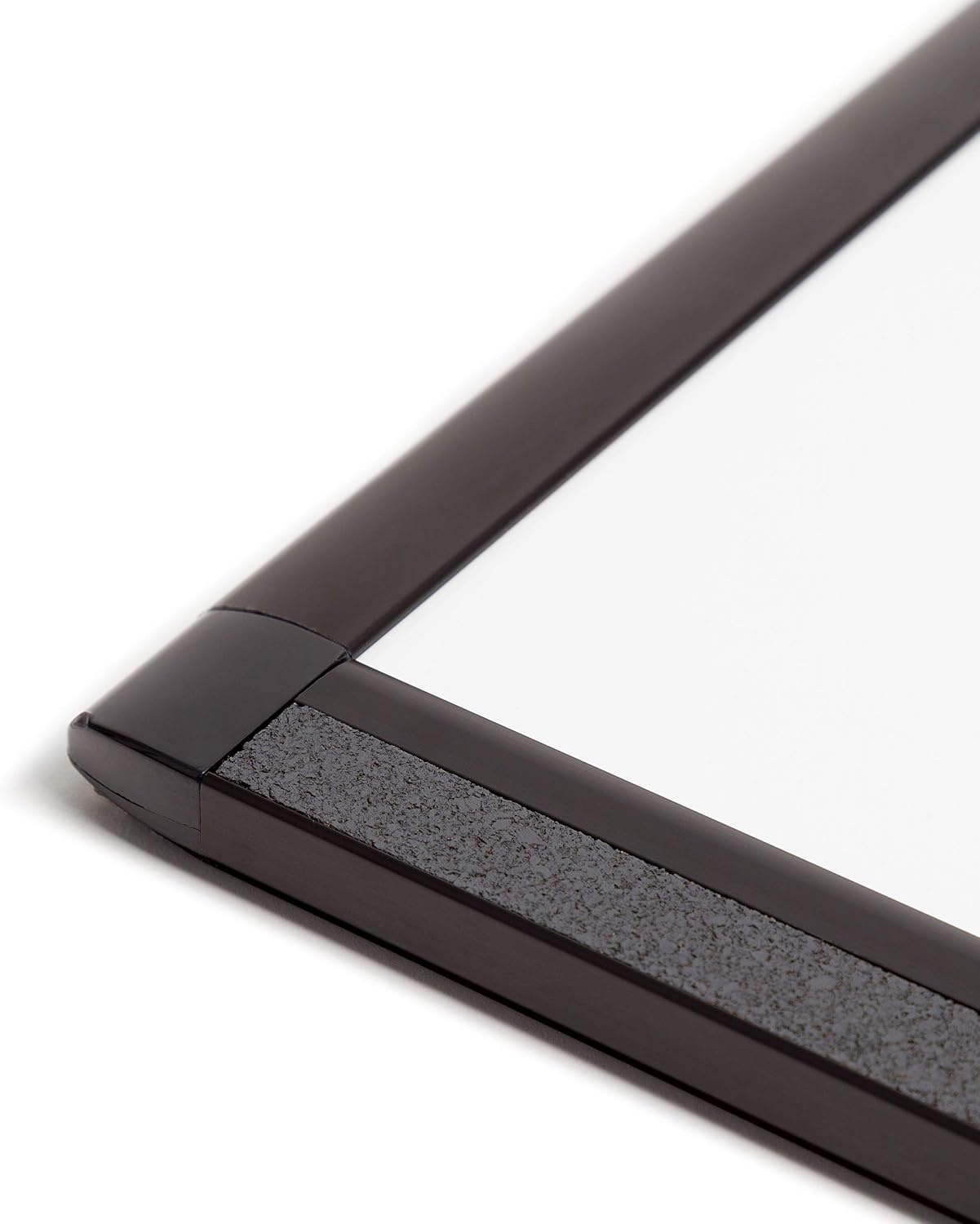 image:imageU Brands PINIT Magnetic Dry Erase White Board Black Aluminum Frame with Pin Strips Across the Top and Bottom 24 W x 18 H
