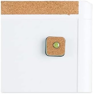image:imageU Brands PinIt Combination Dry Erase Board White Board with White Frame Office Supplies Includes Marker and Magnet 16 x 20