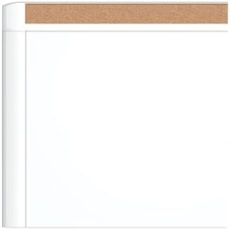 image:imageU Brands PinIt Combination Dry Erase Board White Board with White Frame Office Supplies Includes Marker and Magnet 16 x 20