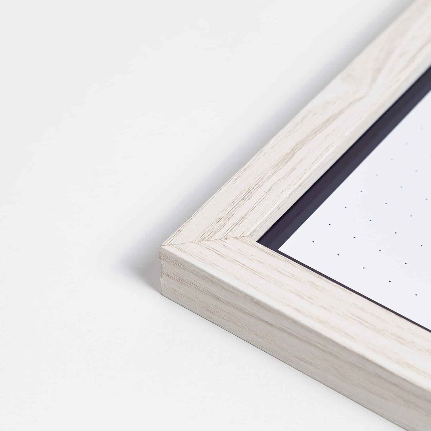 image:imageU Brands Rustic Linen Bulletin Board 14 x 14 White Wood Style Frame Industrial Grade Pinning Surface Includes Push PinsDry Erase Board Weekly