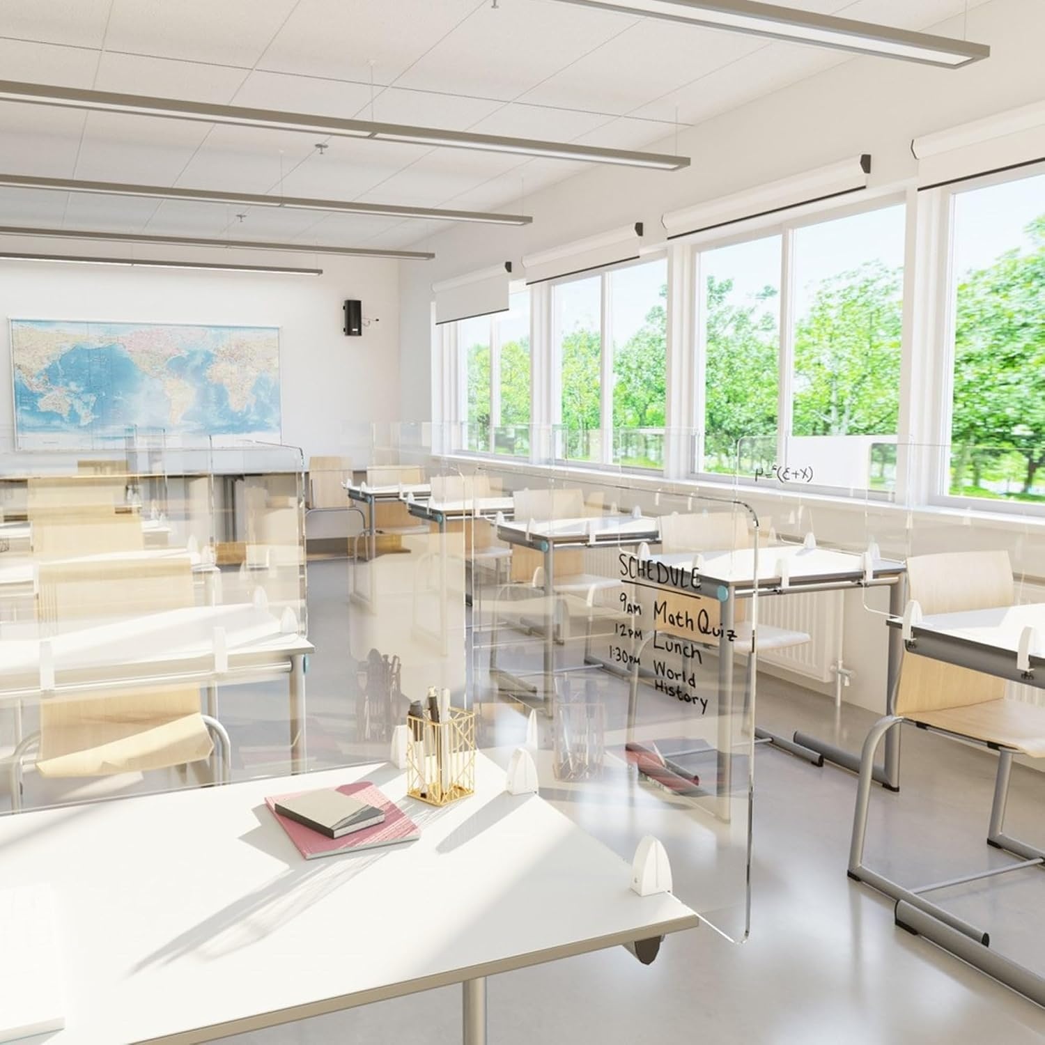 image:imageU Brands Single PanelClear Glass 55 X 24 Inches 6MM Thickness24W x 55H