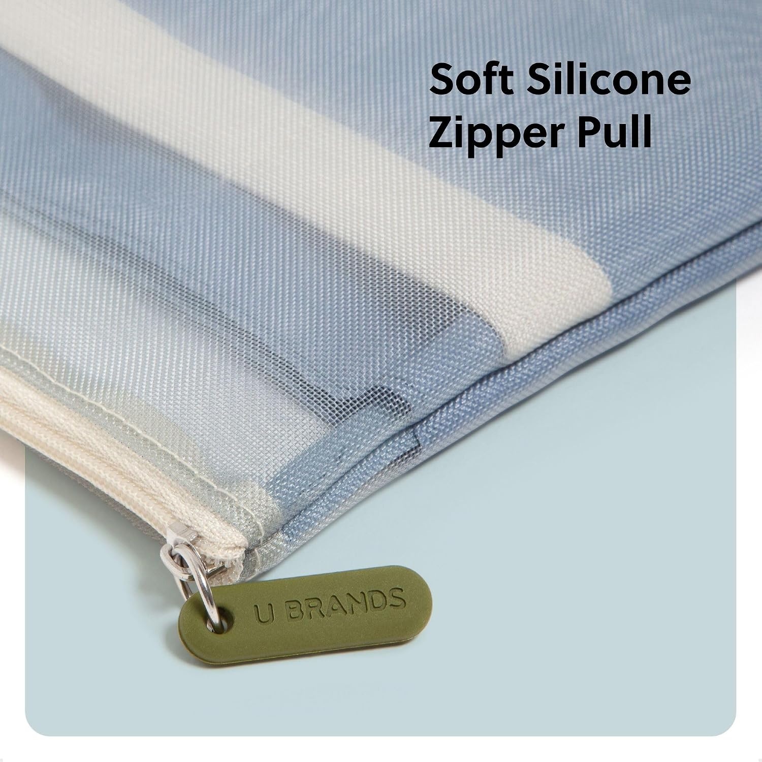image:imageU Brands Tech Pouch Combo Set of 2Haze Blue and Sand Beige